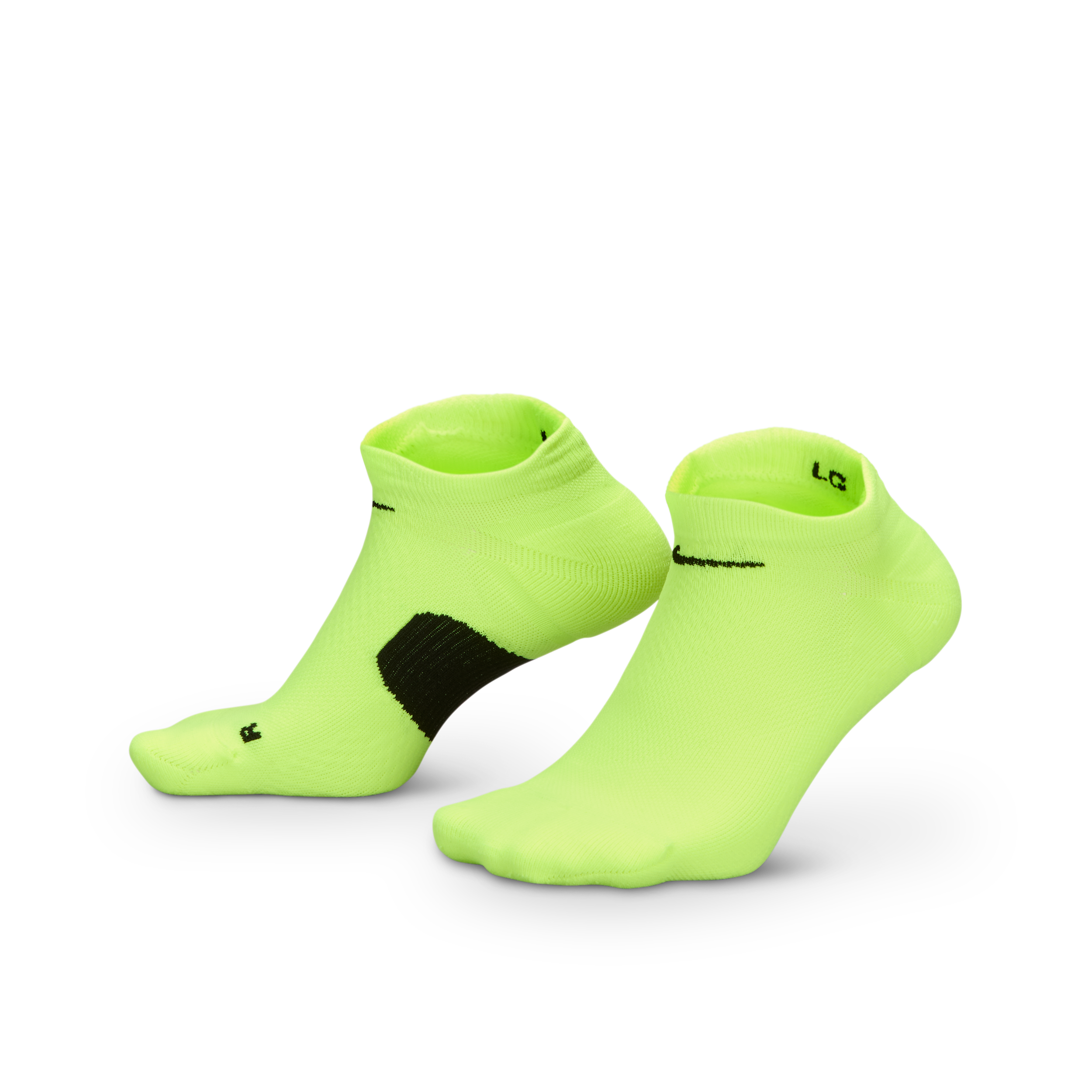Nike Unisex Running Midweight No-show Socks (1 Pair) In Green