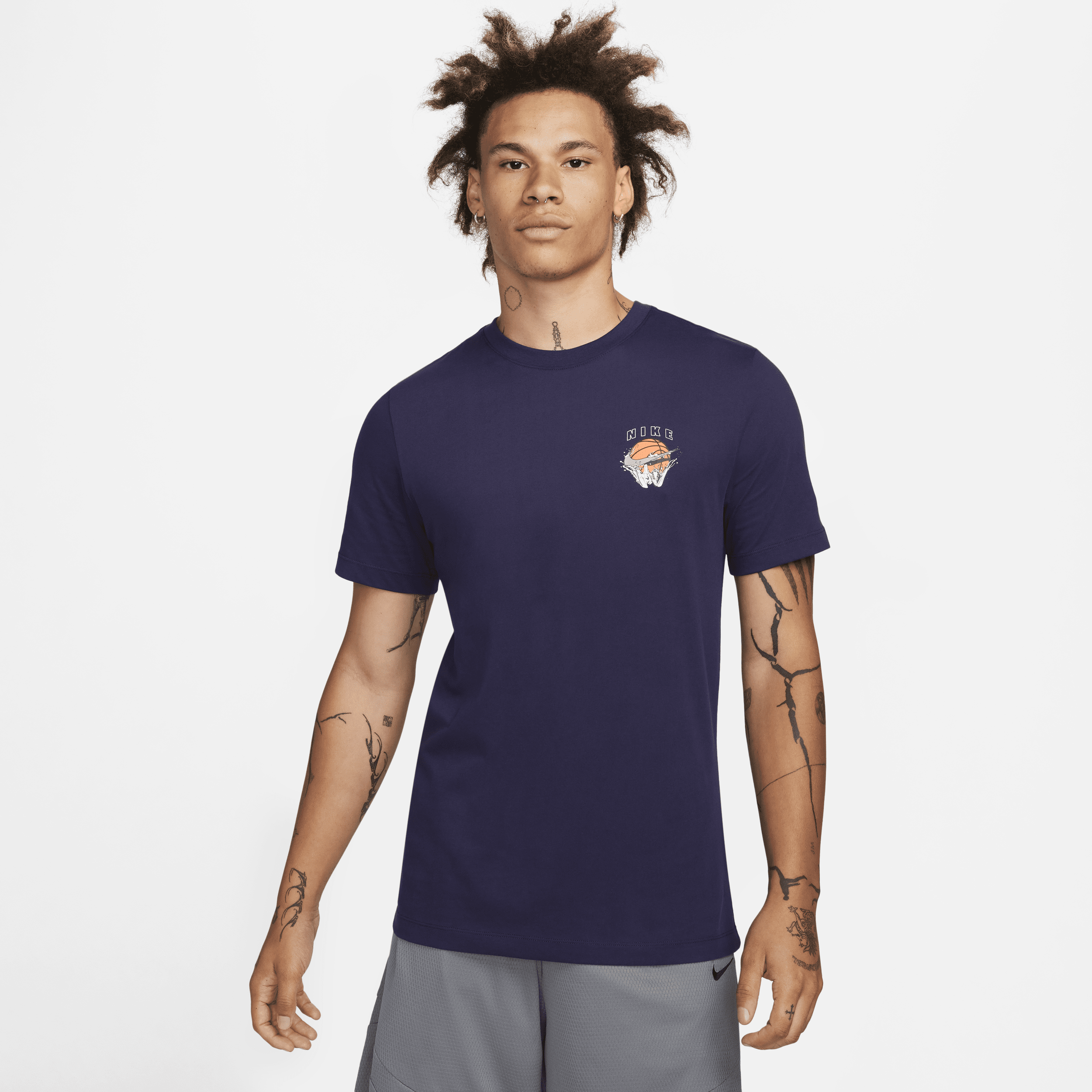 Nike Men's Dri-fit Basketball T-shirt In Purple