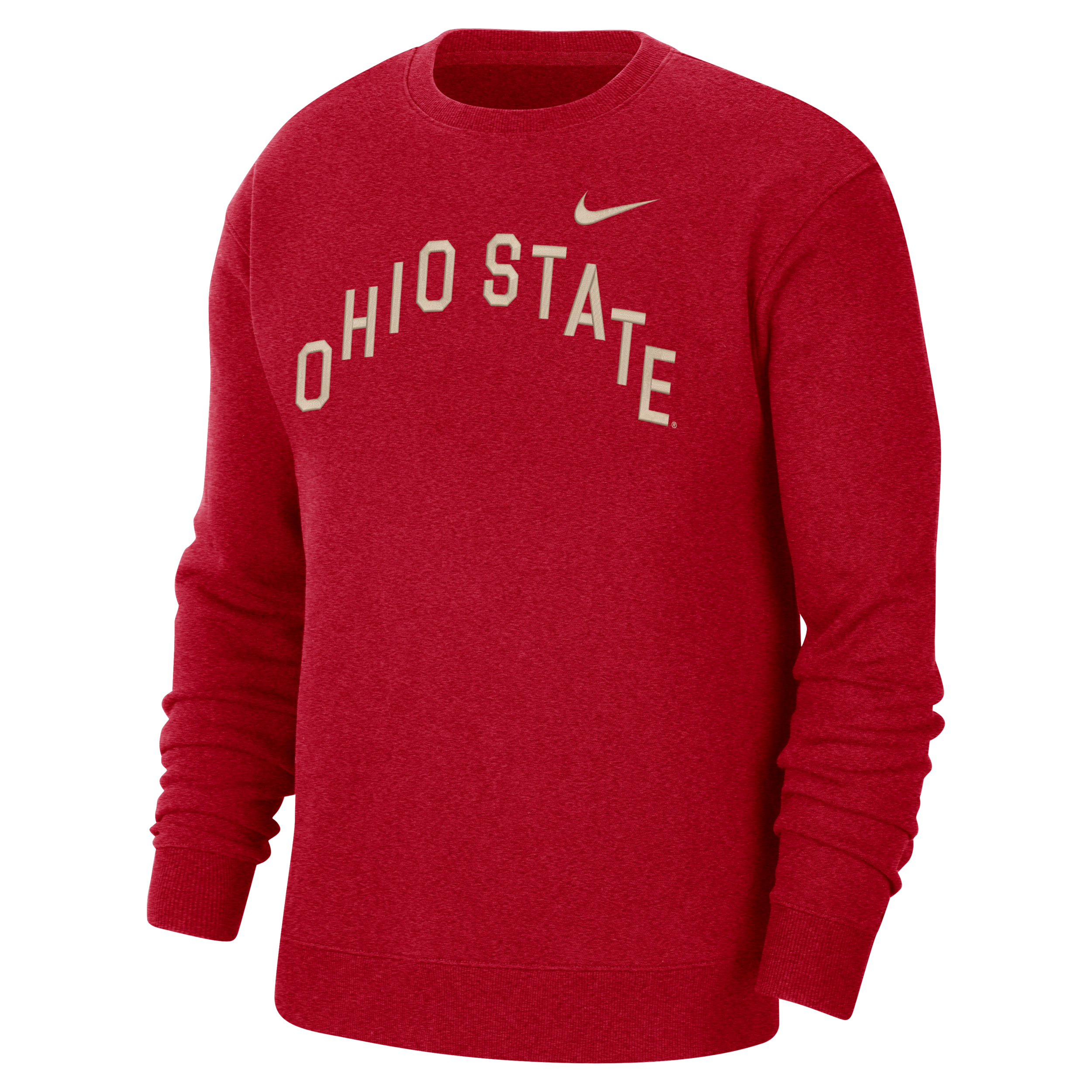 Nike Ohio State  Men's College Crew-neck Sweatshirt In Red