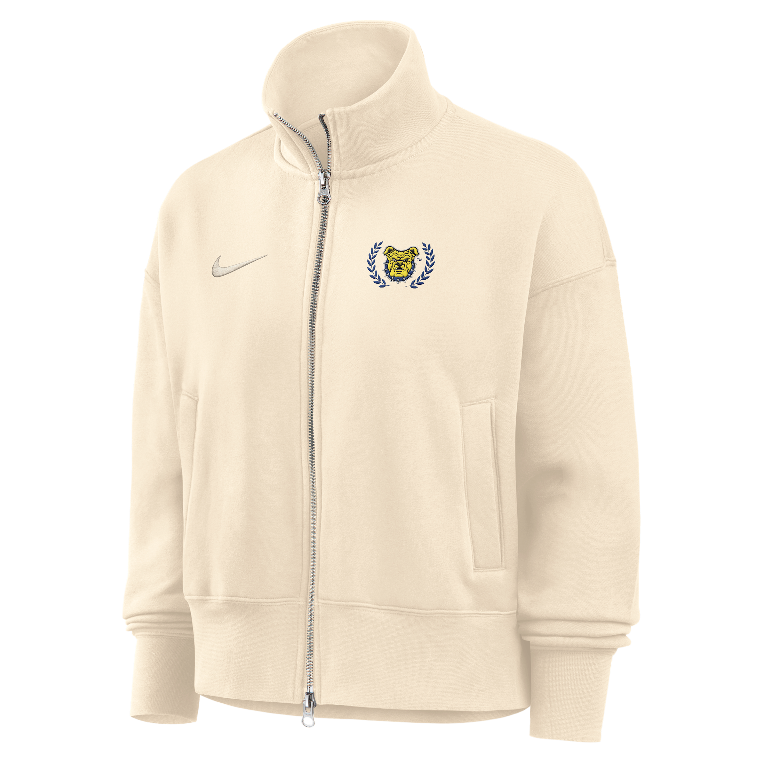 Nike Women's College (North Carolina A&T University) Nike Women's Phoenix Fleece Track Jacket in Brown | ZW052NNCAT26-NAT