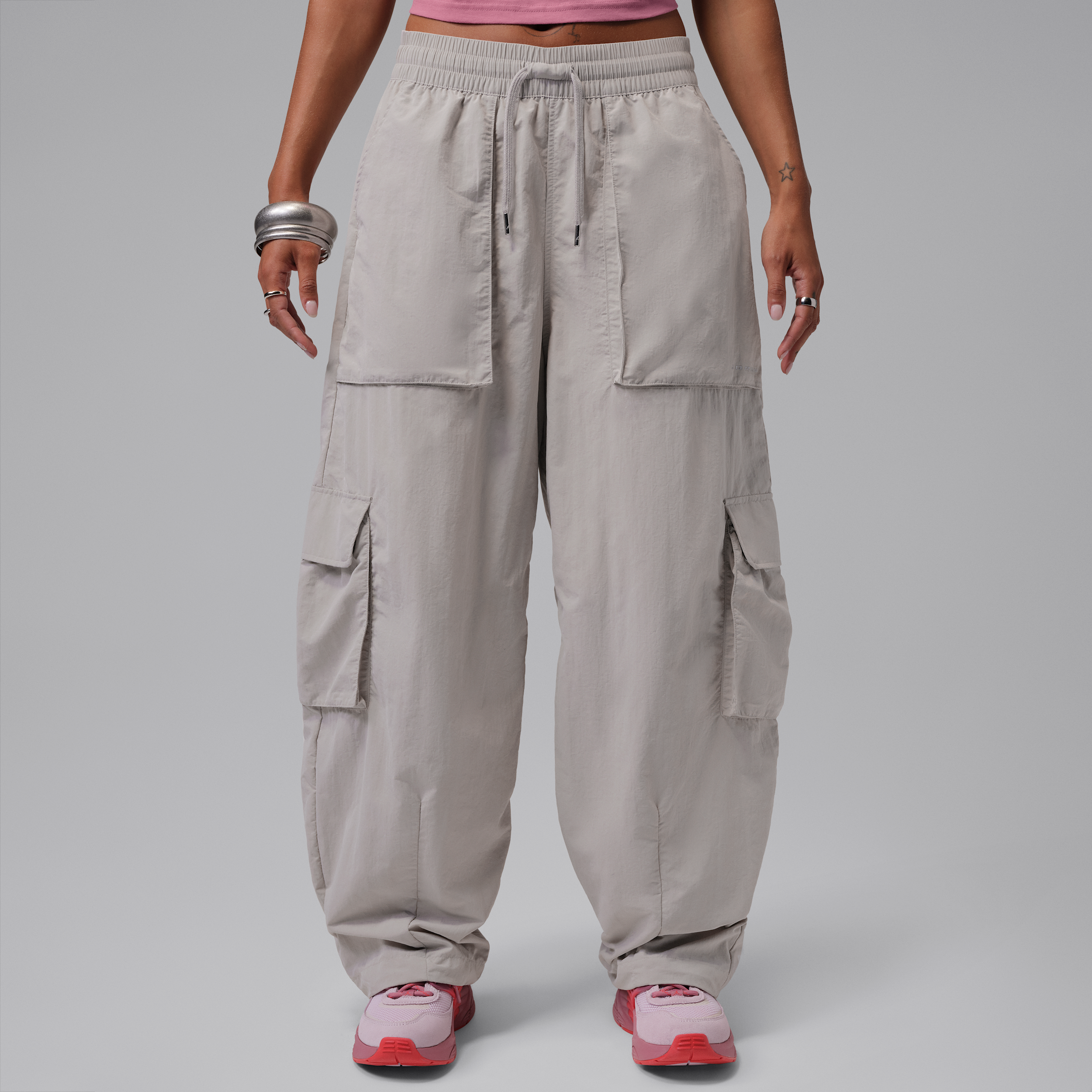 Women's Jordan Flight Cargo Pants in Grey | IM6806-014