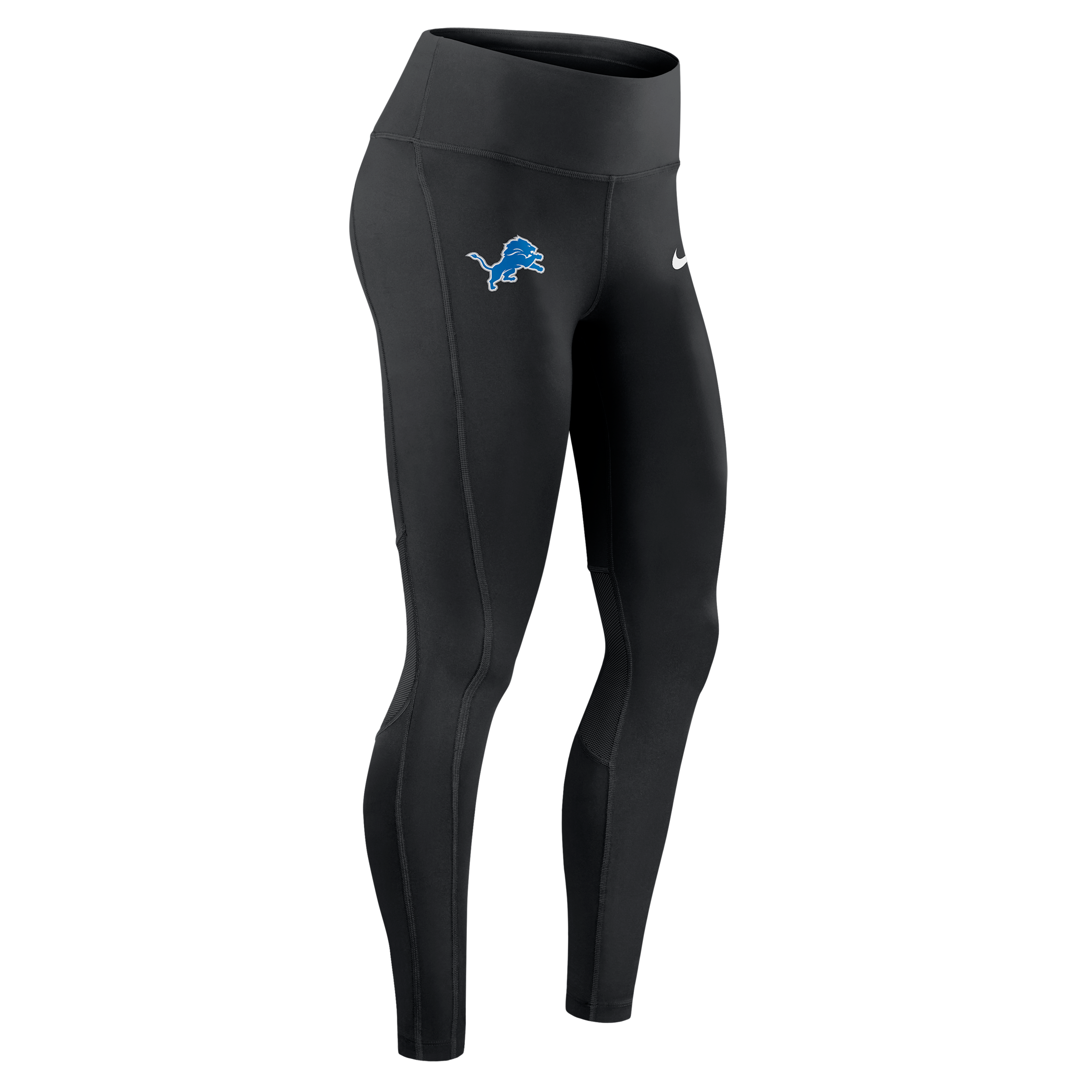 Nike Black Detroit Lions Primetime Epic Fast Performance Leggings In Black