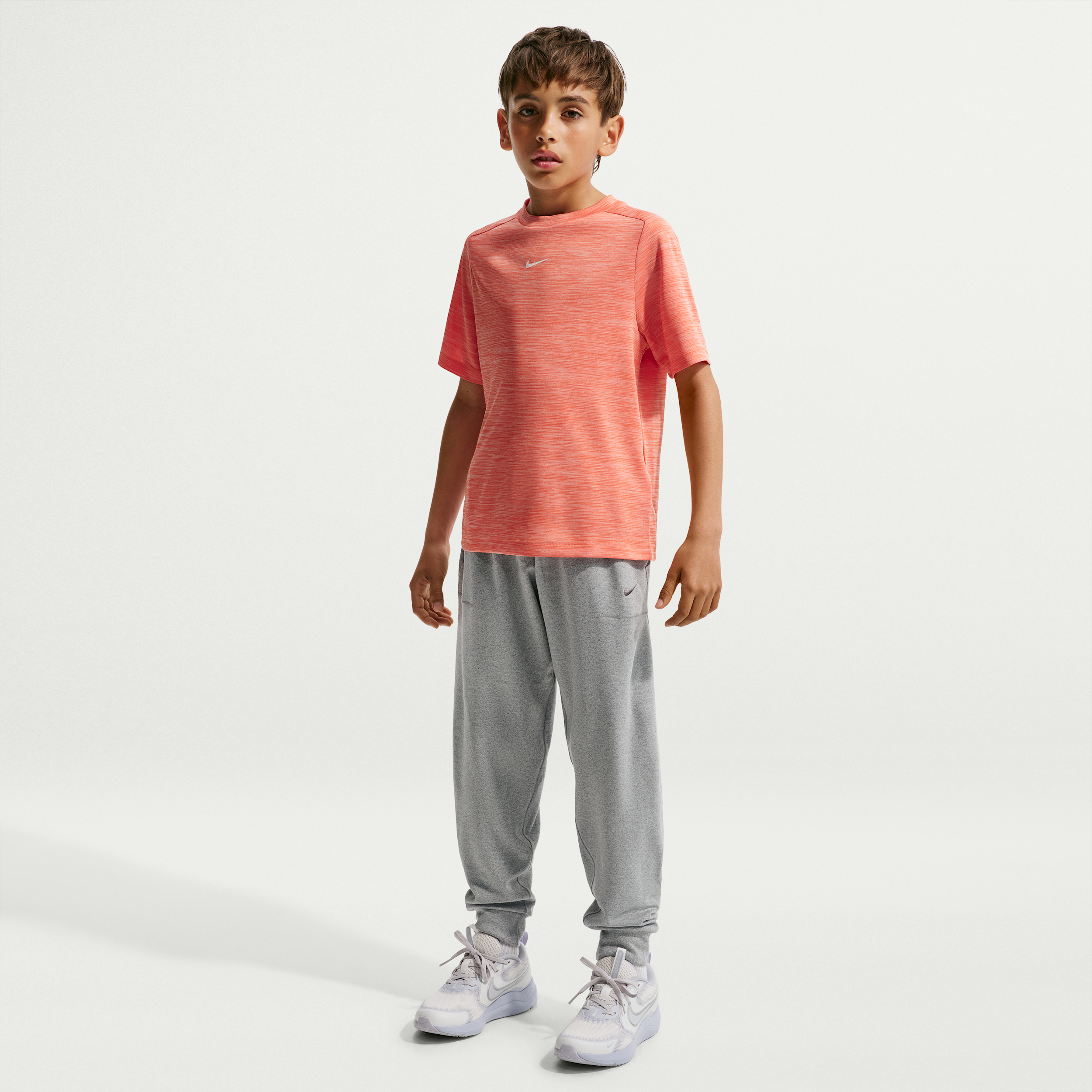 Nike Primary Nano Big Kids' (Boys') Dri-FIT UV Nano Jogger Pants in Grey | IU3118-084