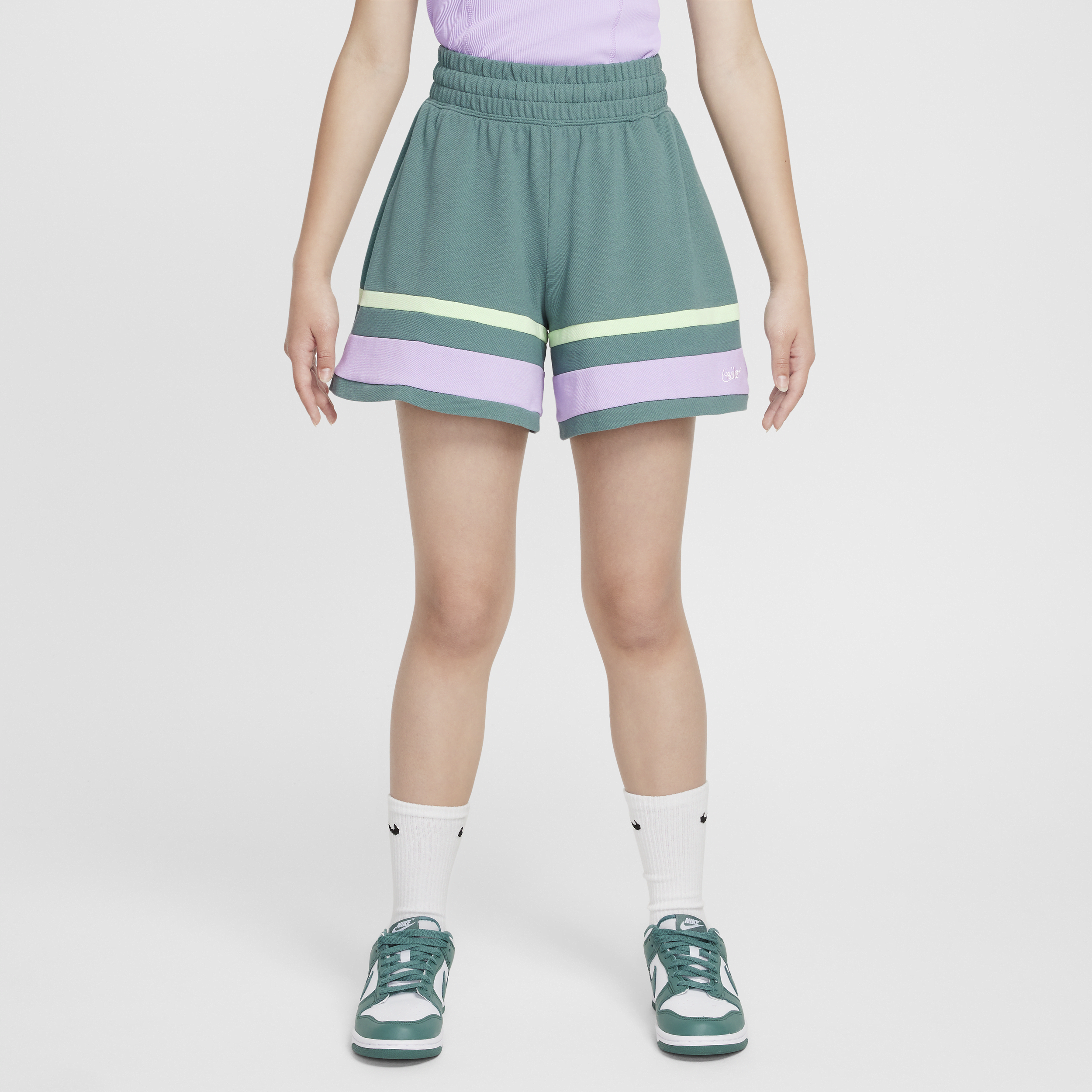 Shop Nike Women's  Sportswear Girls' Shorts In Green