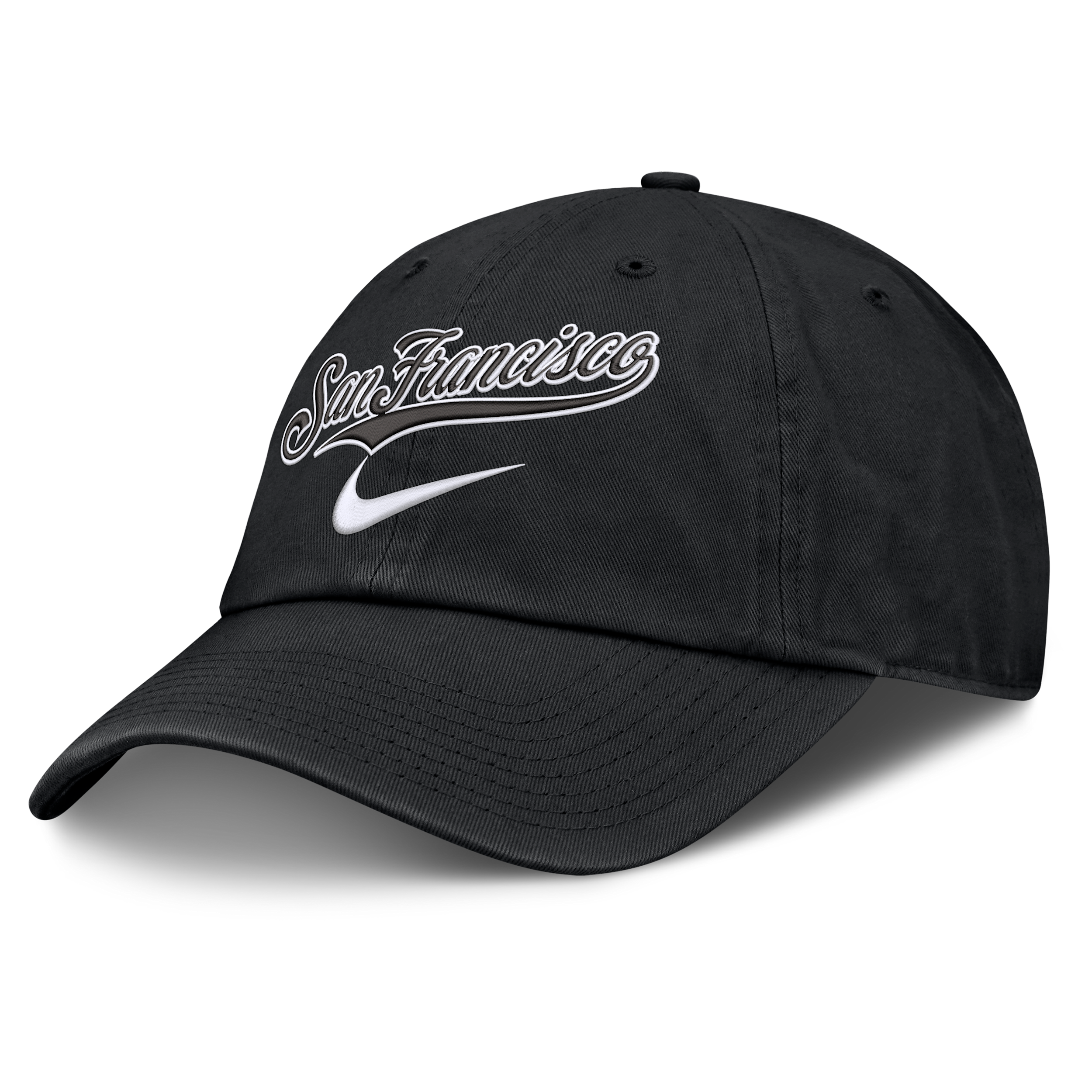 San Francisco Giants Primetime Club Nike Men's MLB Unstructured Adjustable Hat in Black | NB0100AGIA-ZHP