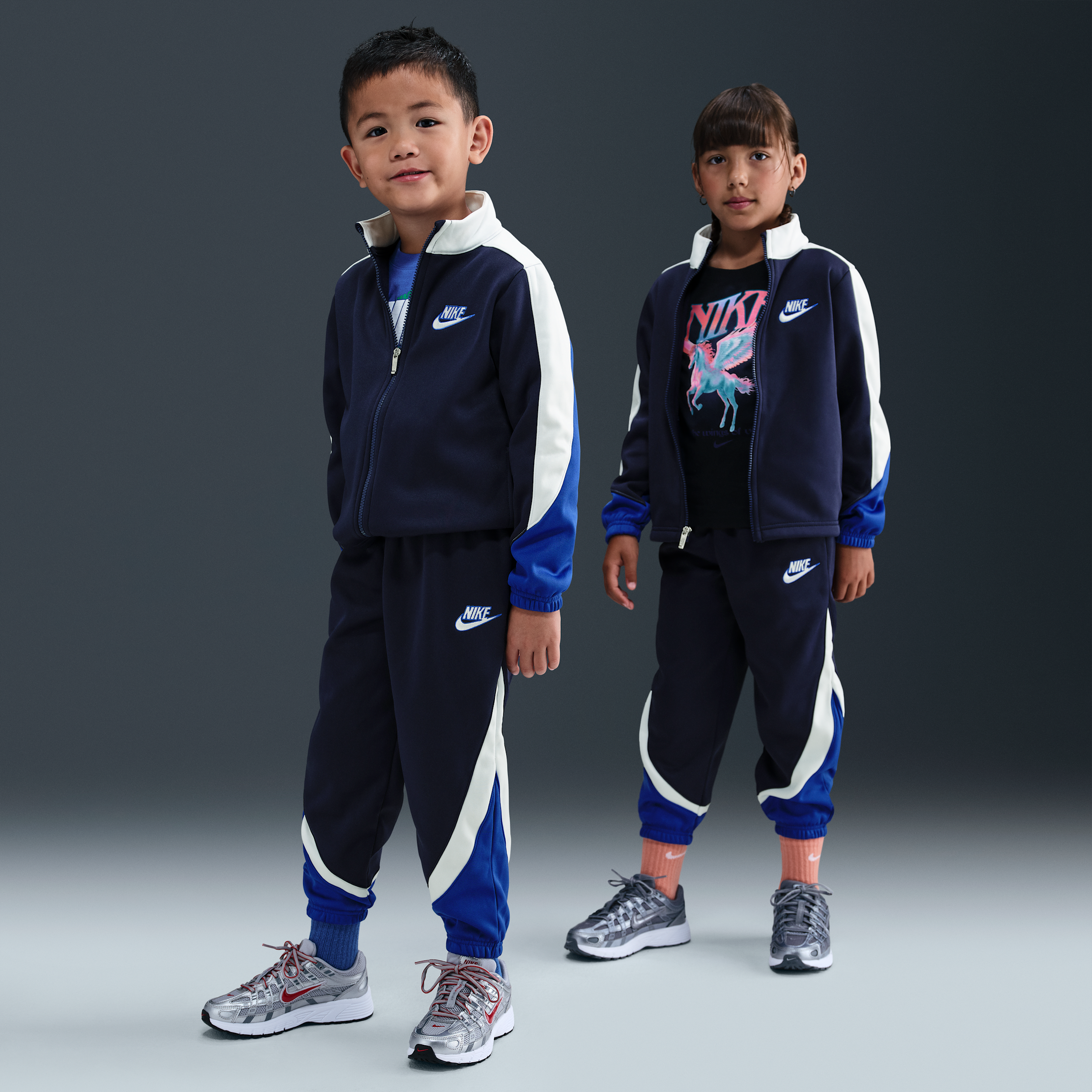 Nike Little Kids' 2-piece Propus Colorblocked Set In Black
