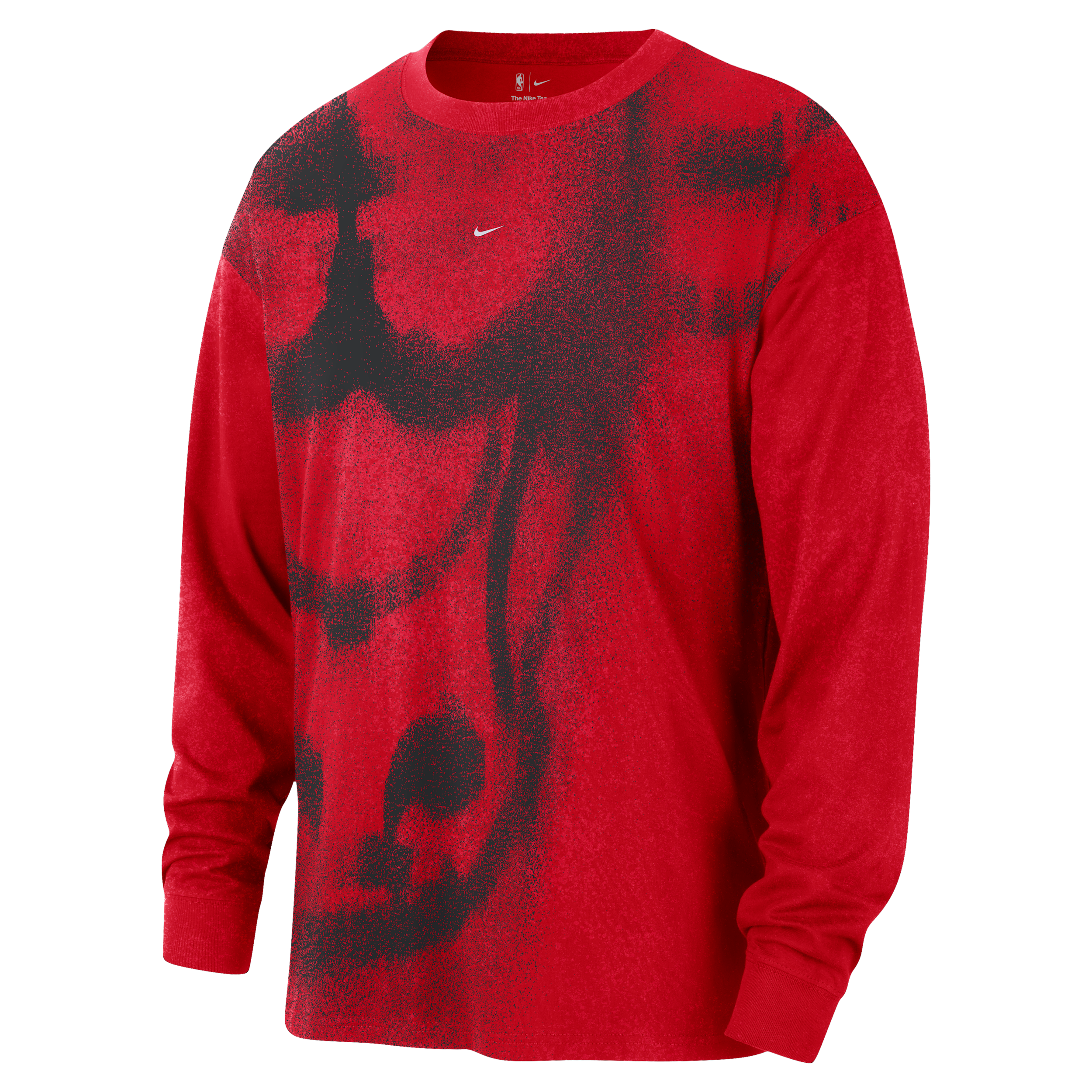 Nike Men's Chicago Bulls Essential Anthem Long-Sleeve Basketball T-Shirt in Red | IO6283-681