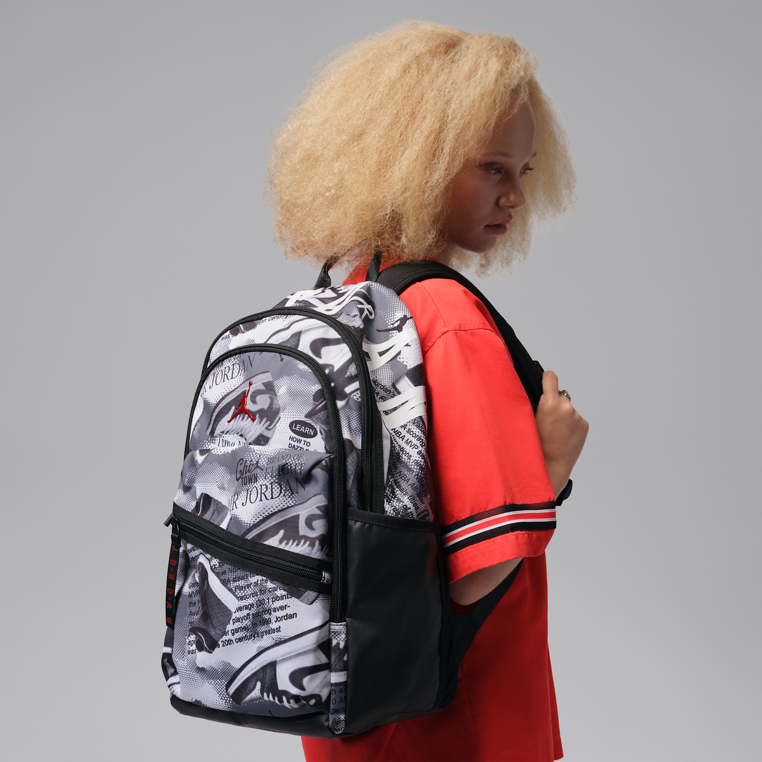 Jordan Womens Air Patrol Backpack - Adult - Black / White