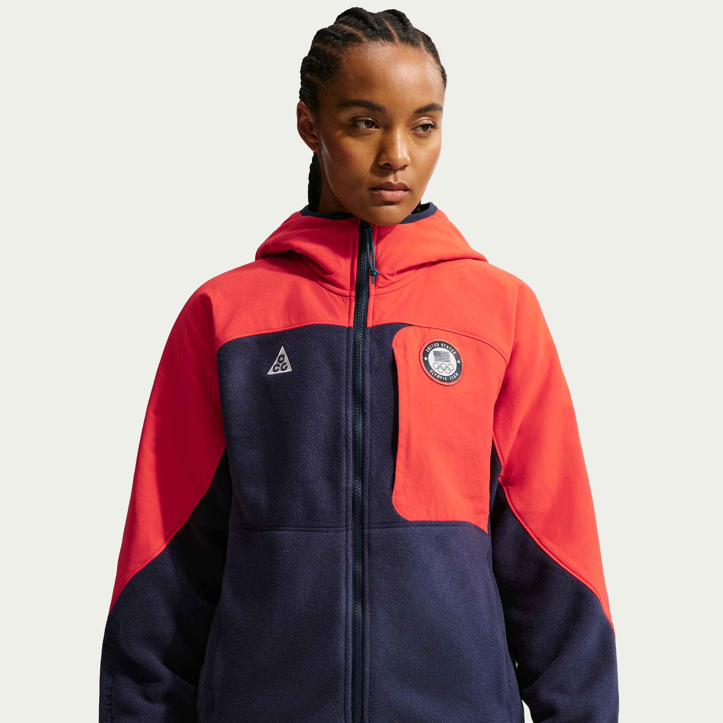 Women's Nike ACG x United States Olympic Team Full-Zip Jacket in Blue | IB7302-451