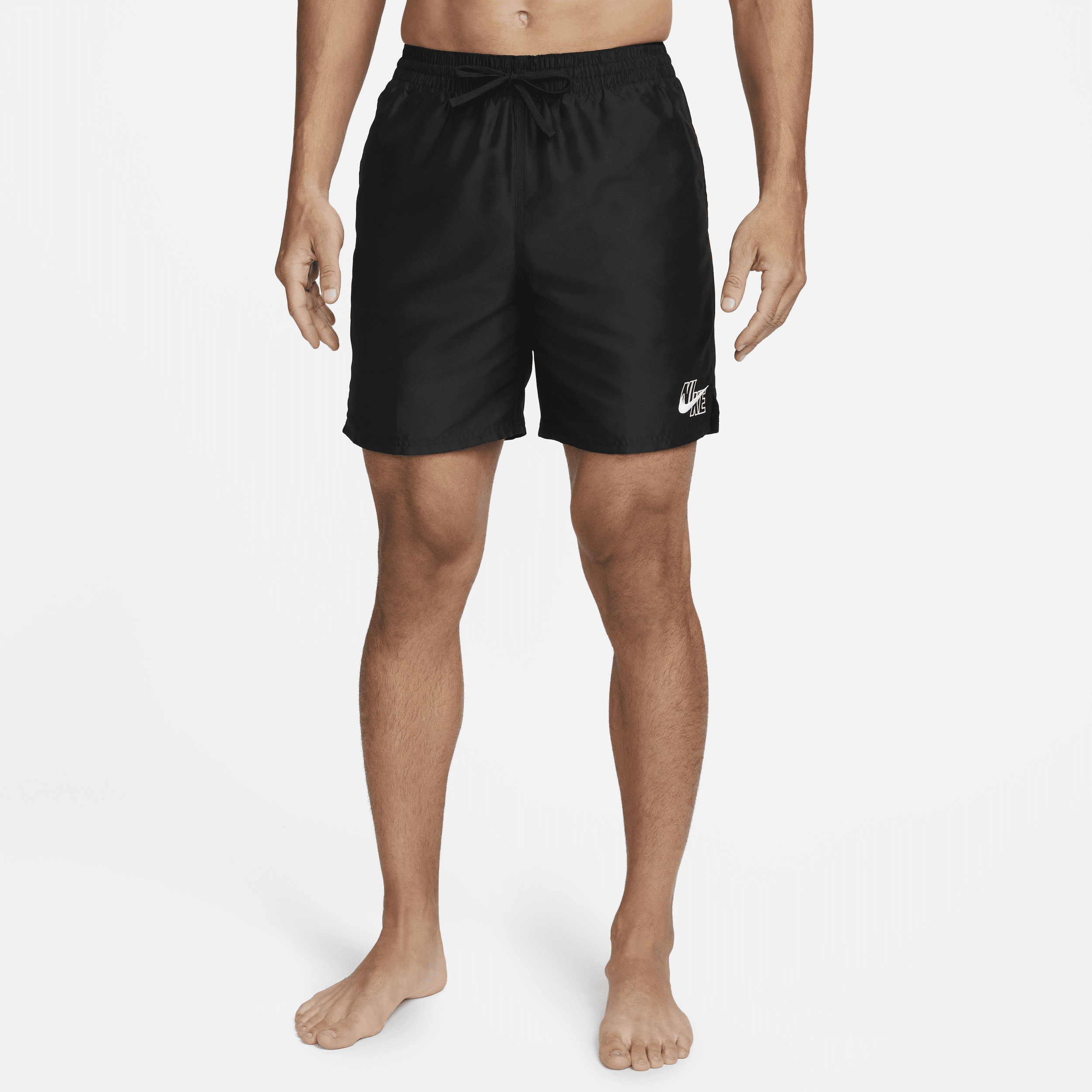 Nike Men's Essential 7" Volley Swim Shorts In Black
