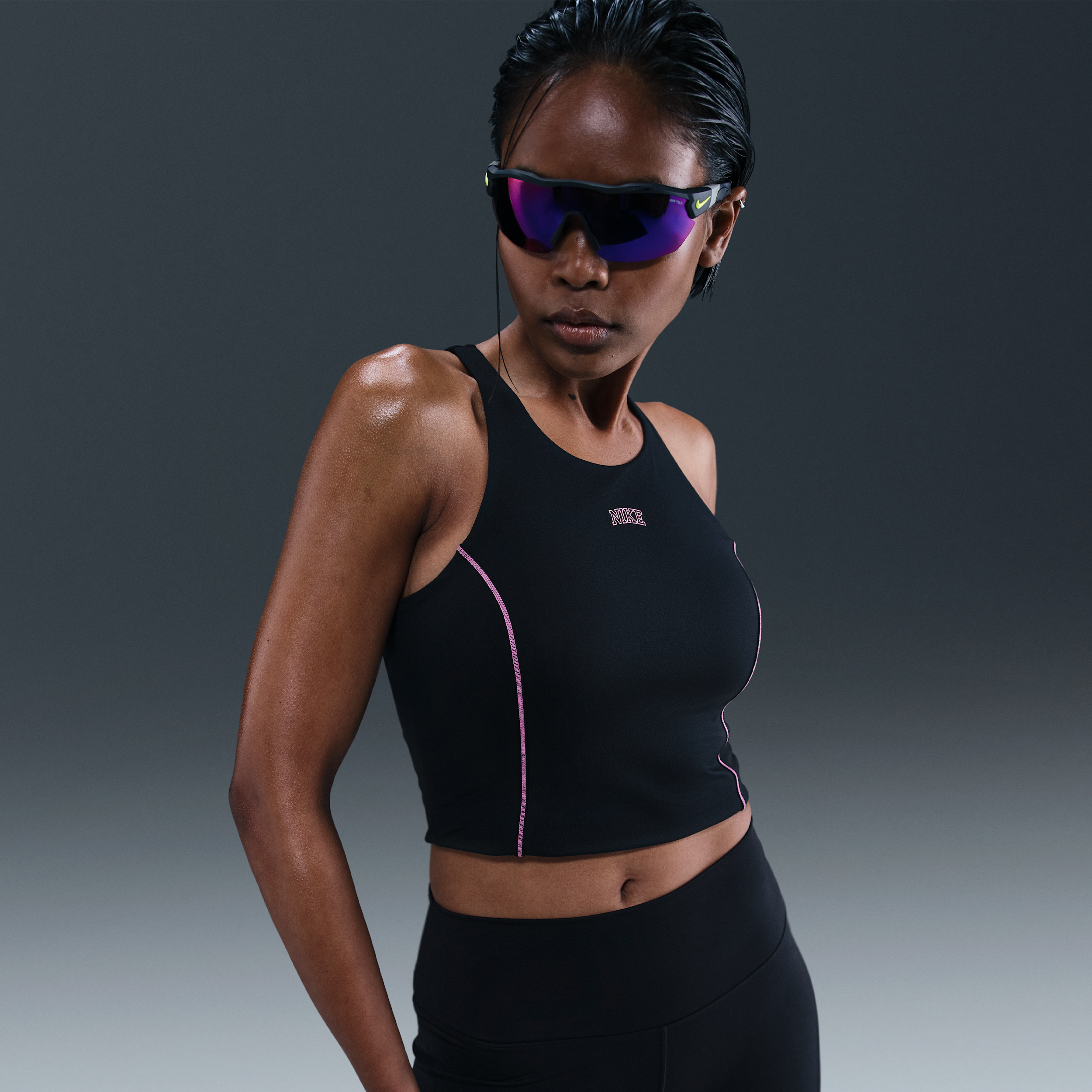 Nike Women's One Dri-FIT Tank Top in Black | IM7502-010
