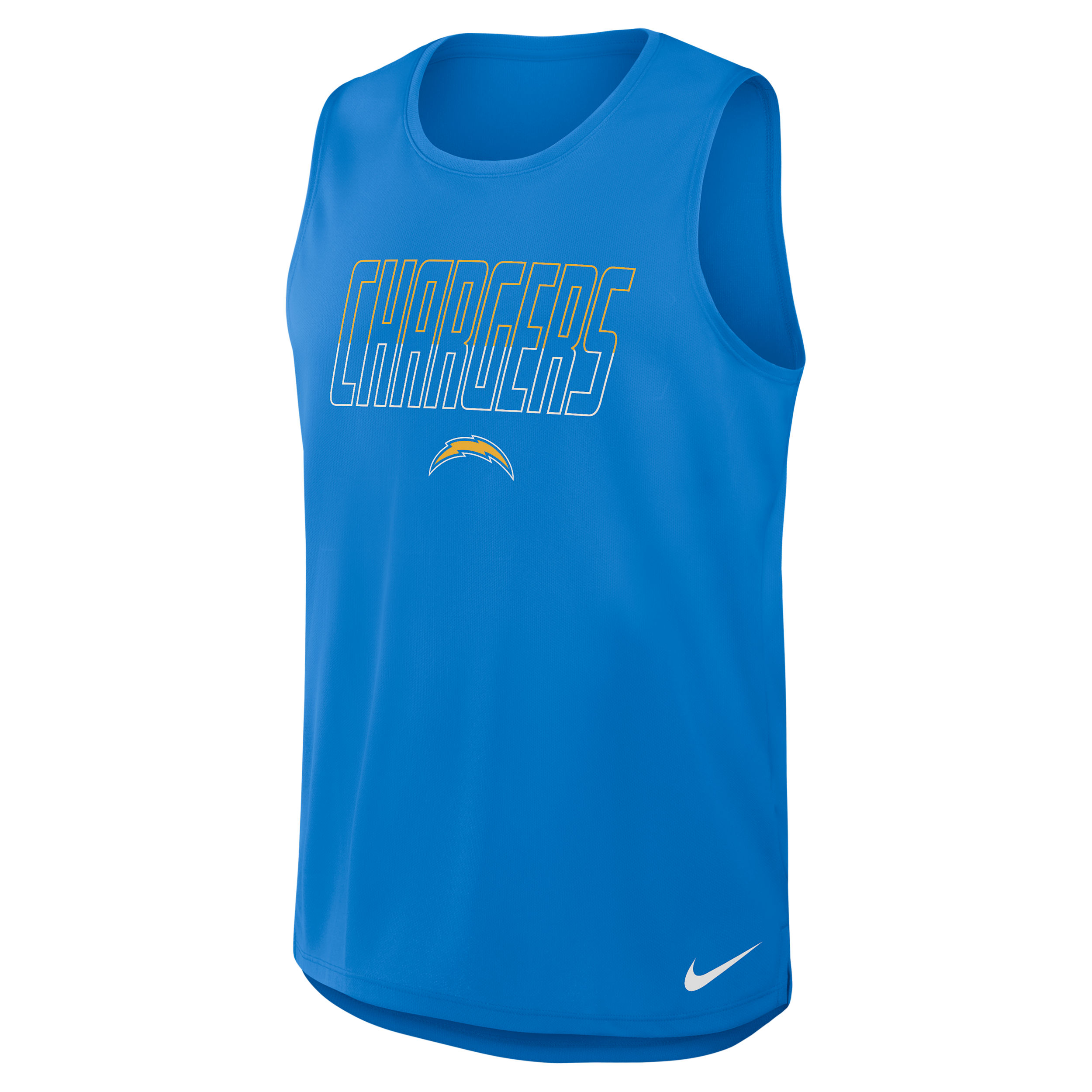 Nike Men's Powder Blue Los Angeles Chargers Kickoff Miler Dri-fit Tank Top - Powder Blue