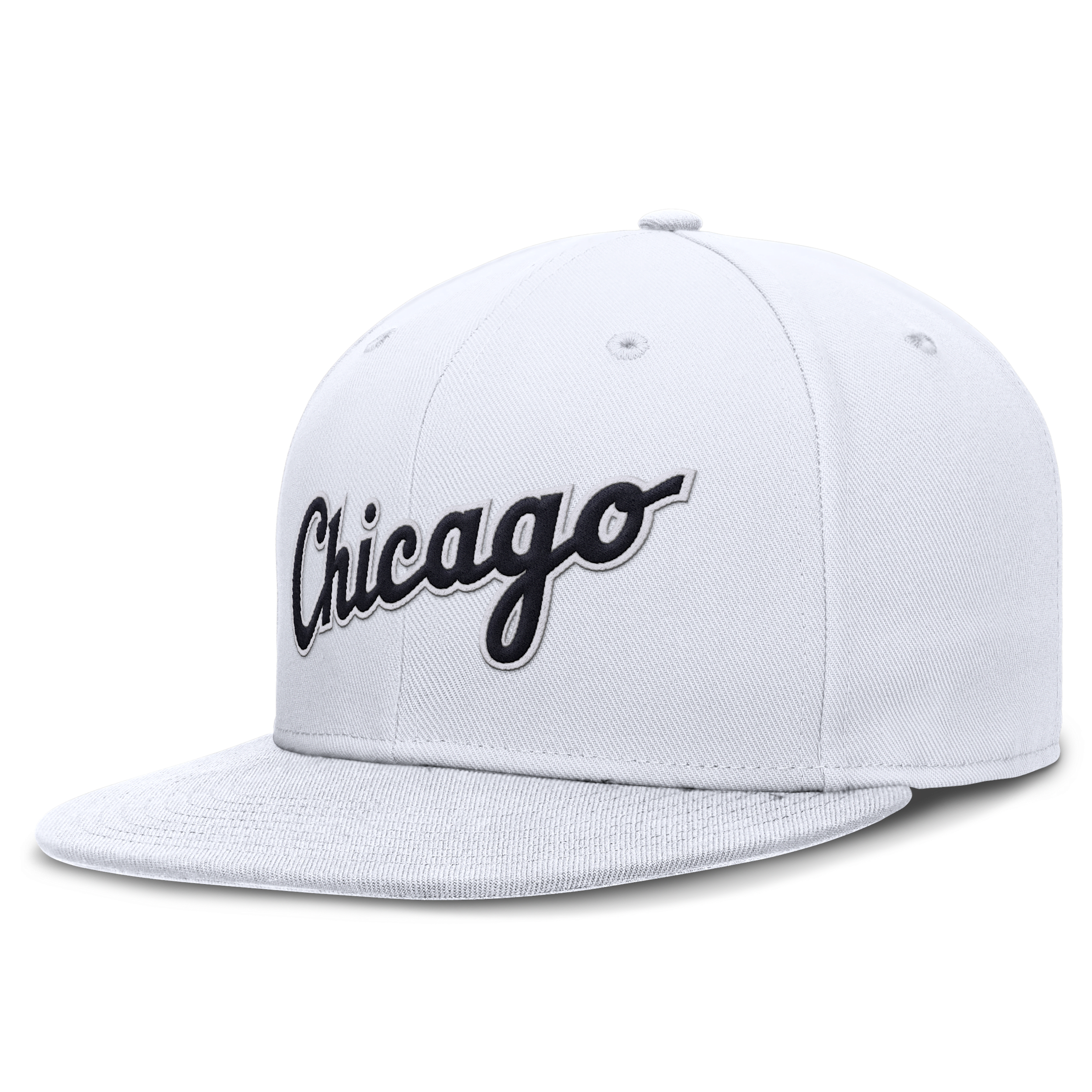 Nike Chicago White Sox True  Men's Dri-fit Mlb Fitted Hat In White