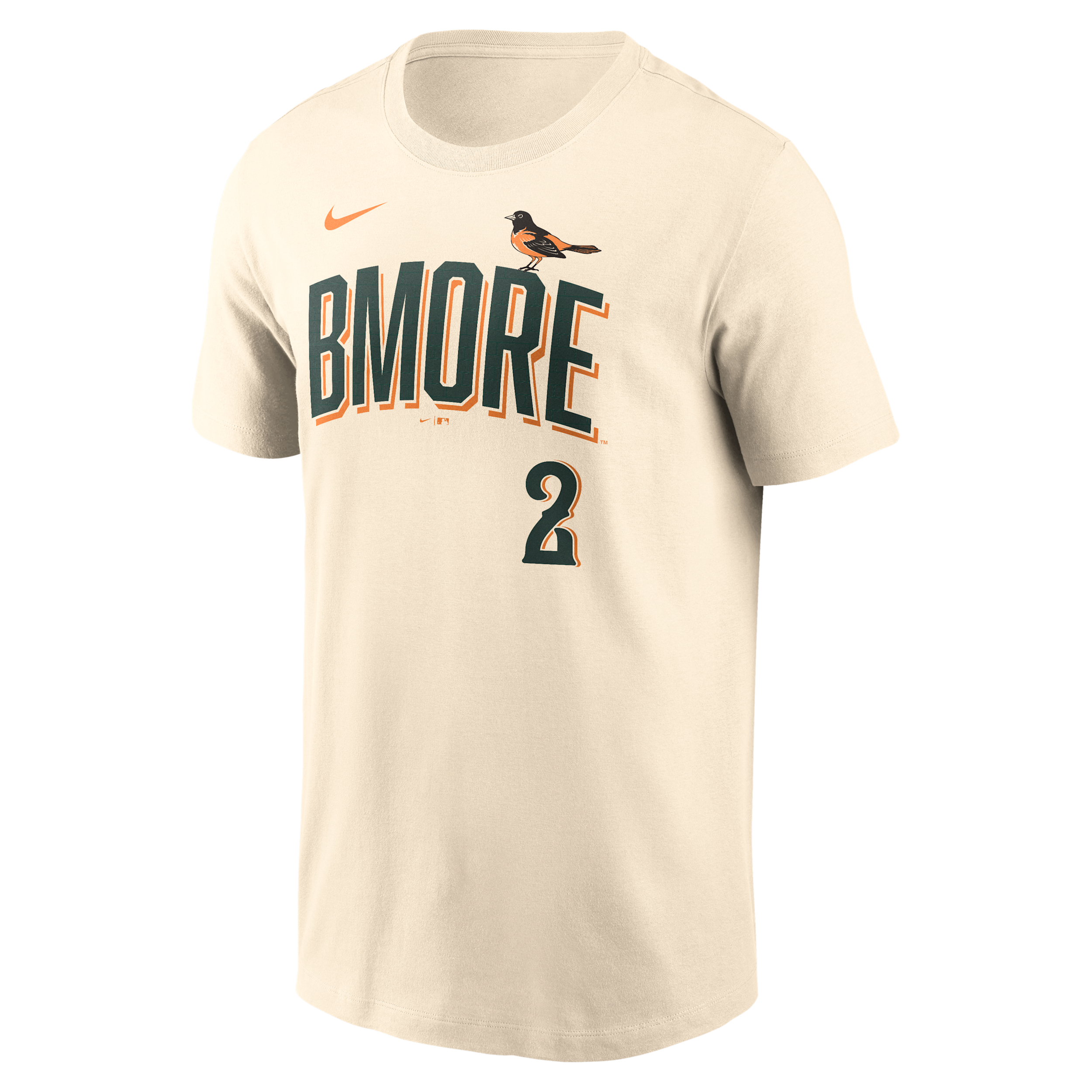 Nike Men's Gunnar Henderson Natural Baltimore Orioles 2026 City Connect Name & Number T-Shirt - Natural