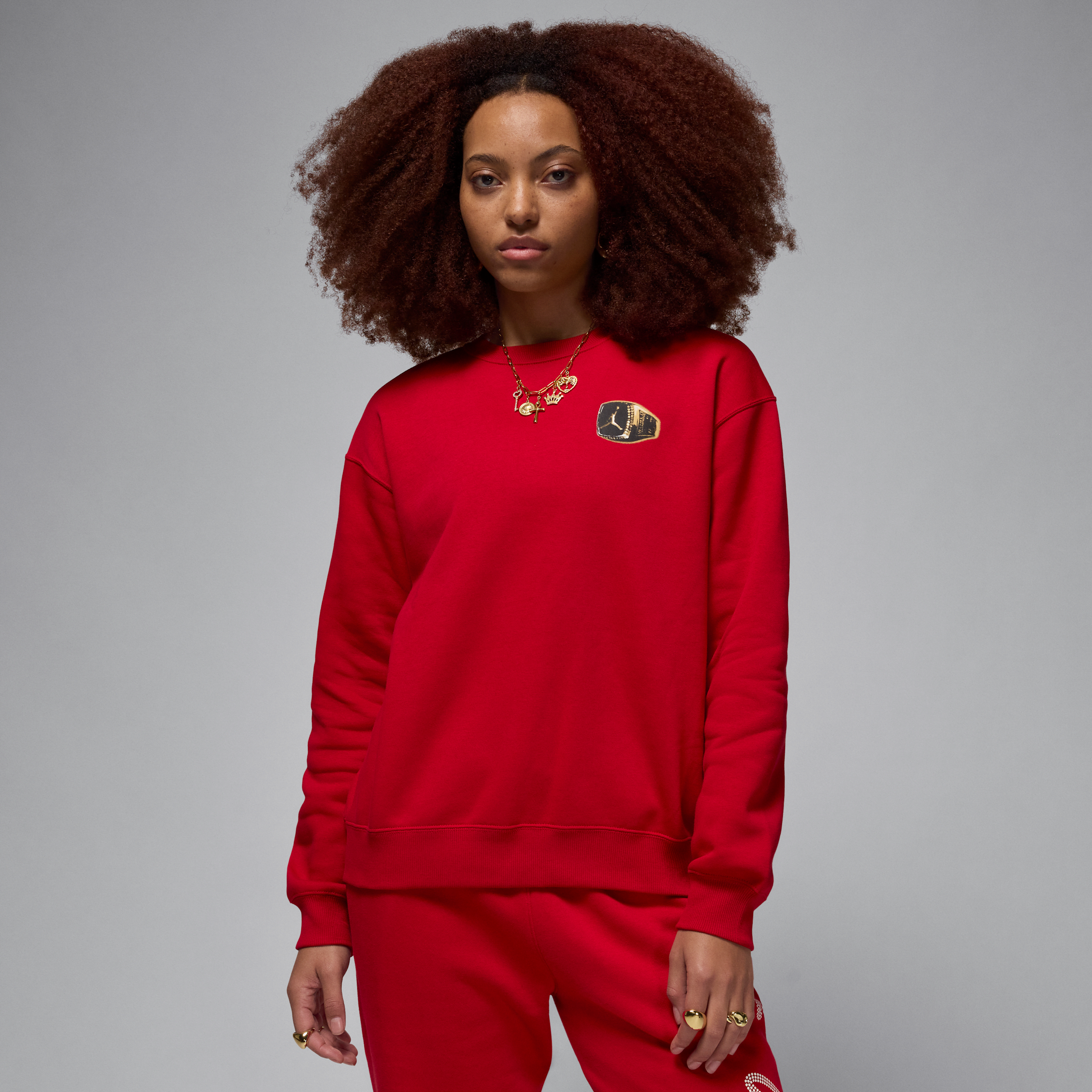 JORDAN WOMEN'S BROOKLYN FLEECE CREW-NECK SWEATSHIRT 1015647834