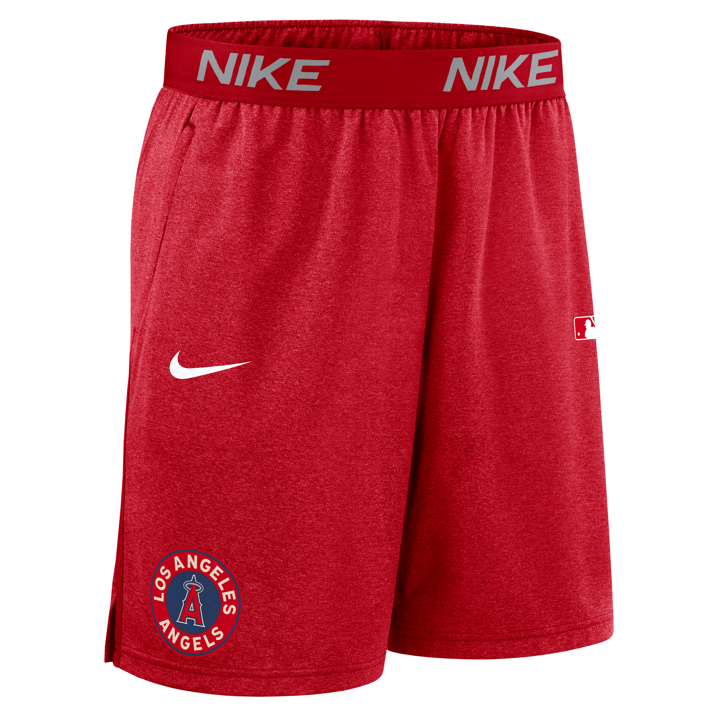 Nike Los Angeles Angels Authentic Collection City Connect Men's Dri-fit Mlb Shorts In Red