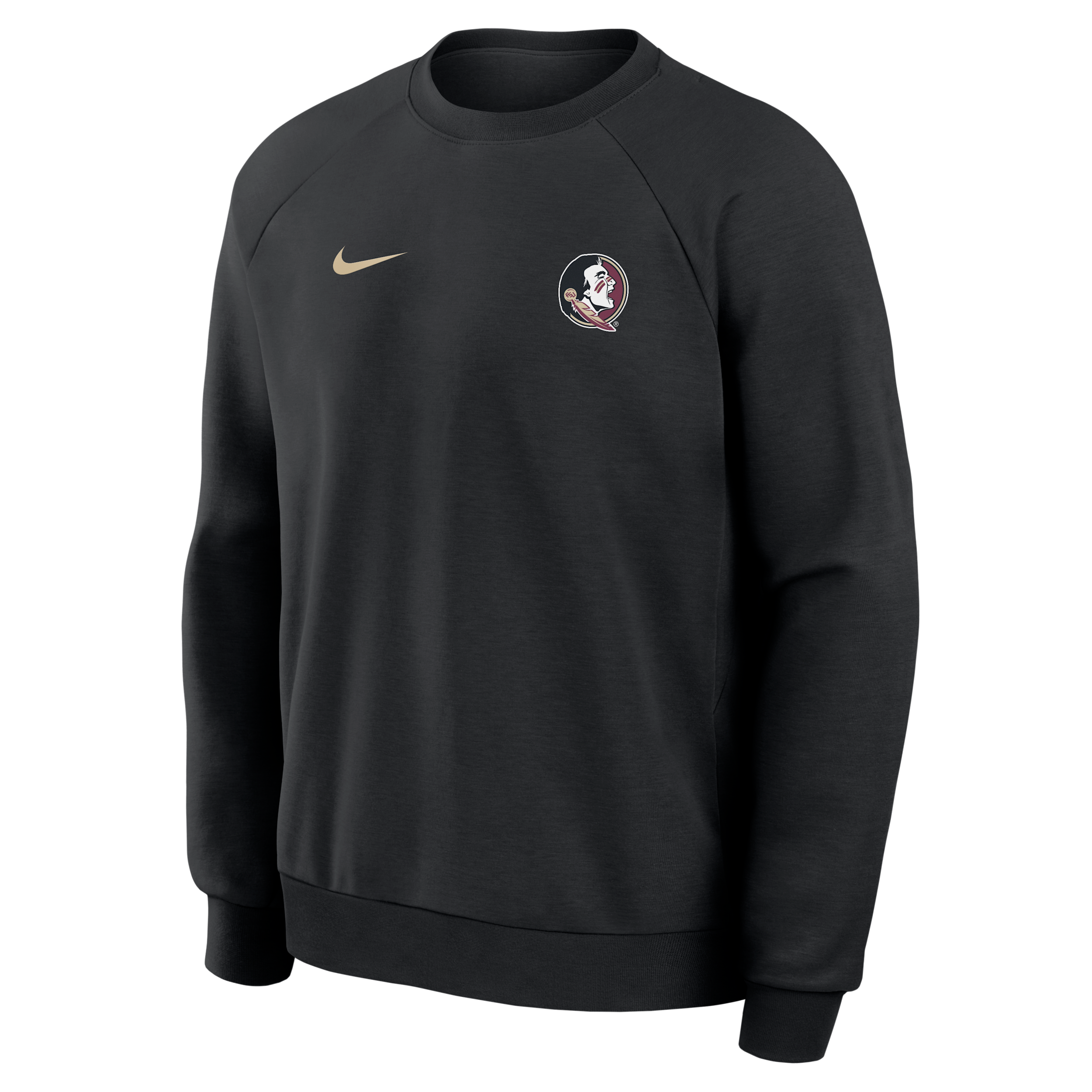 Florida State Premium Performance Nike Men's Dri-FIT College Pullover Crew in Black | 03EK00AFTN-BXN