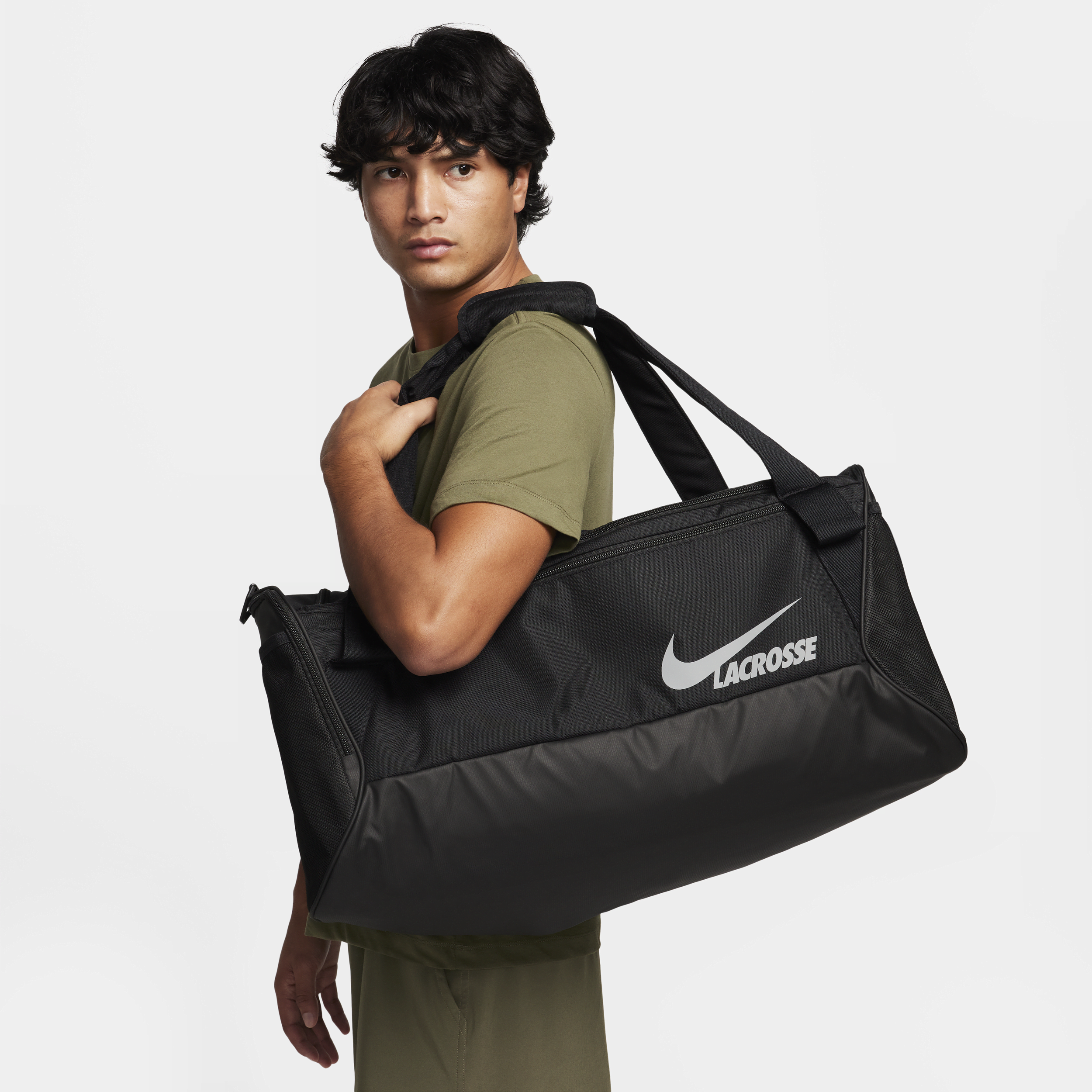 Nike Unisex Dodge Lacrosse Duffel Bag (60l) In Black