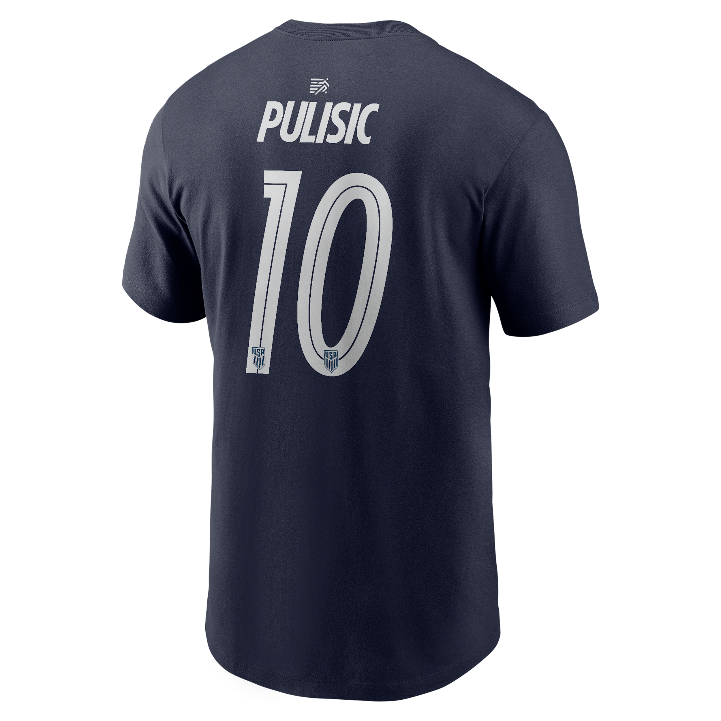 Christian Pulisic Team USA Nike Men's Soccer T-Shirt in Blue | M11332P378USCP-NVY