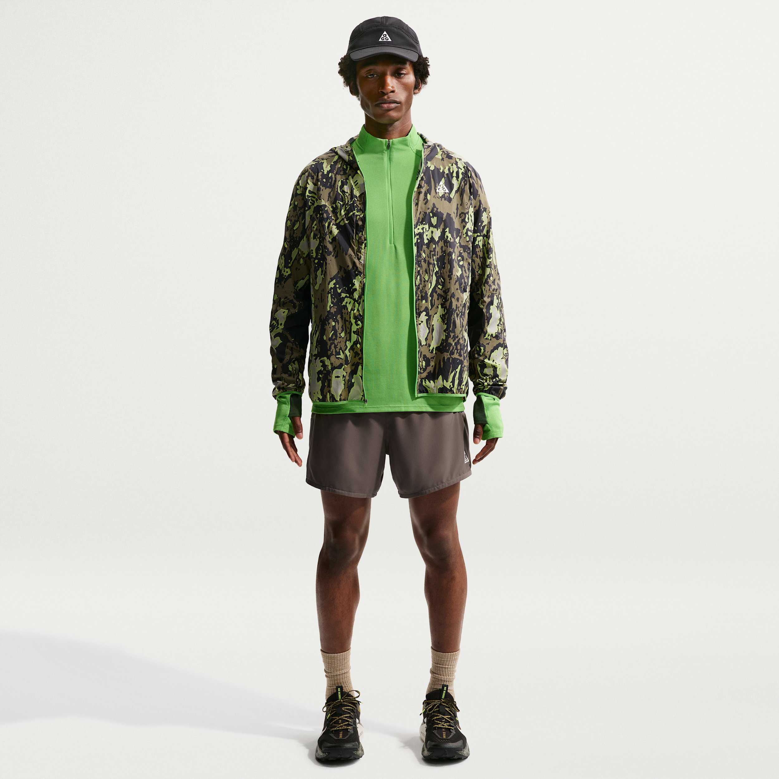 Men's Nike ACG Second Sunrise Dri-FIT ADV 5" Brief-Lined Shorts in Brown | IO9675-004