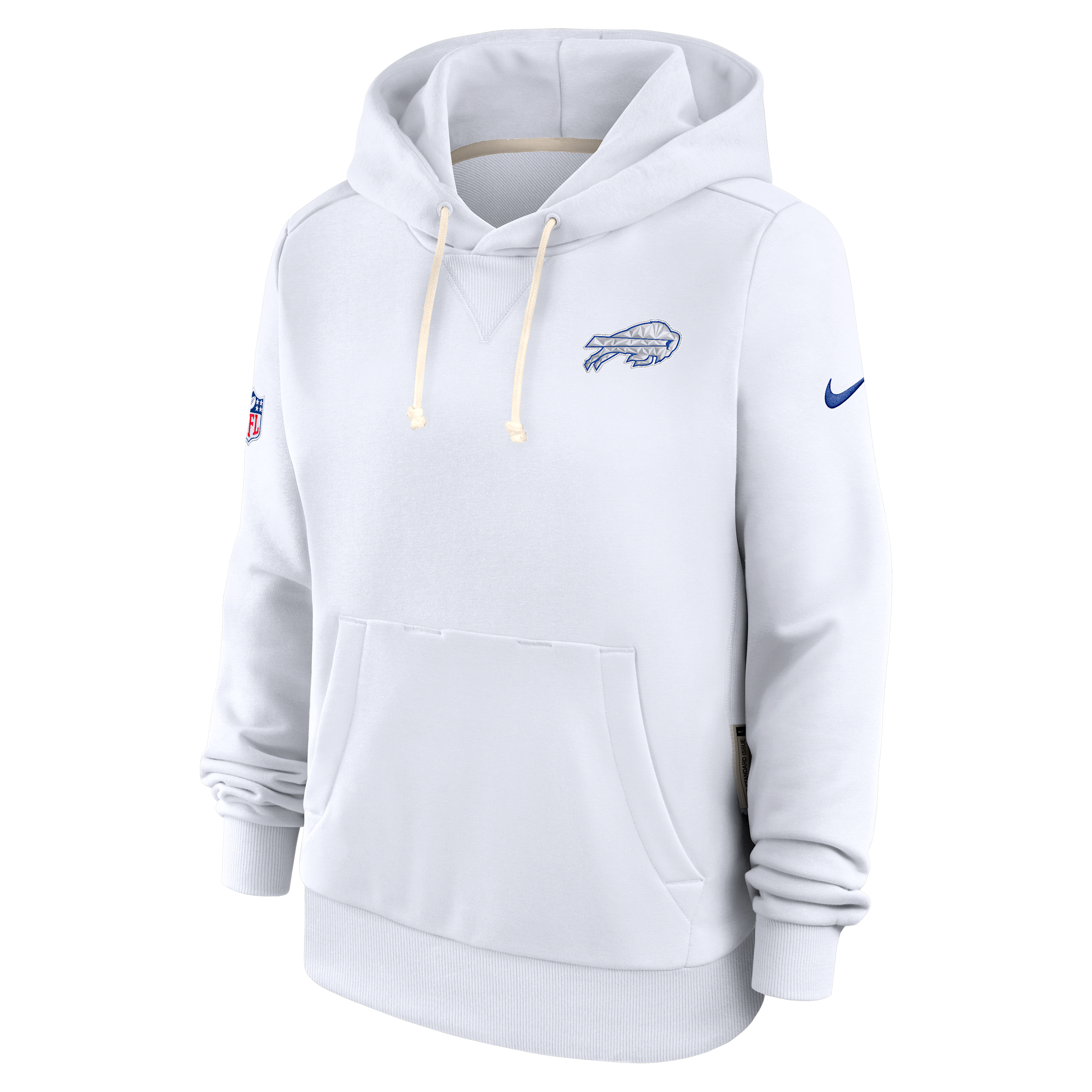 Nike Buffalo Bills Rivalries Collection Sideline  Women's Dri-fit Nfl Pullover Hoodie In Gray