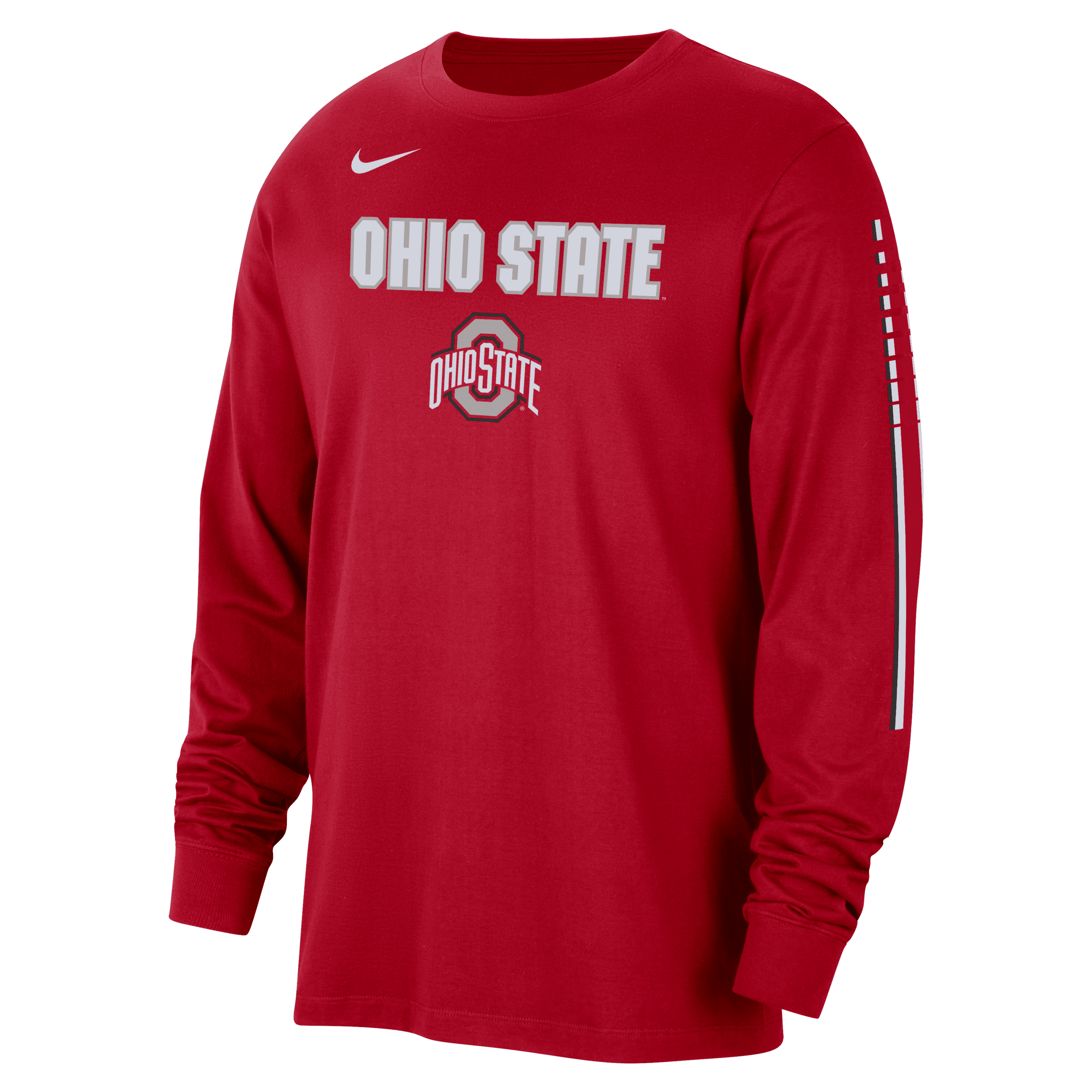 Nike Scarlet Ohio State Buckeyes Slam Dunk Long Sleeve T-shirt In Red