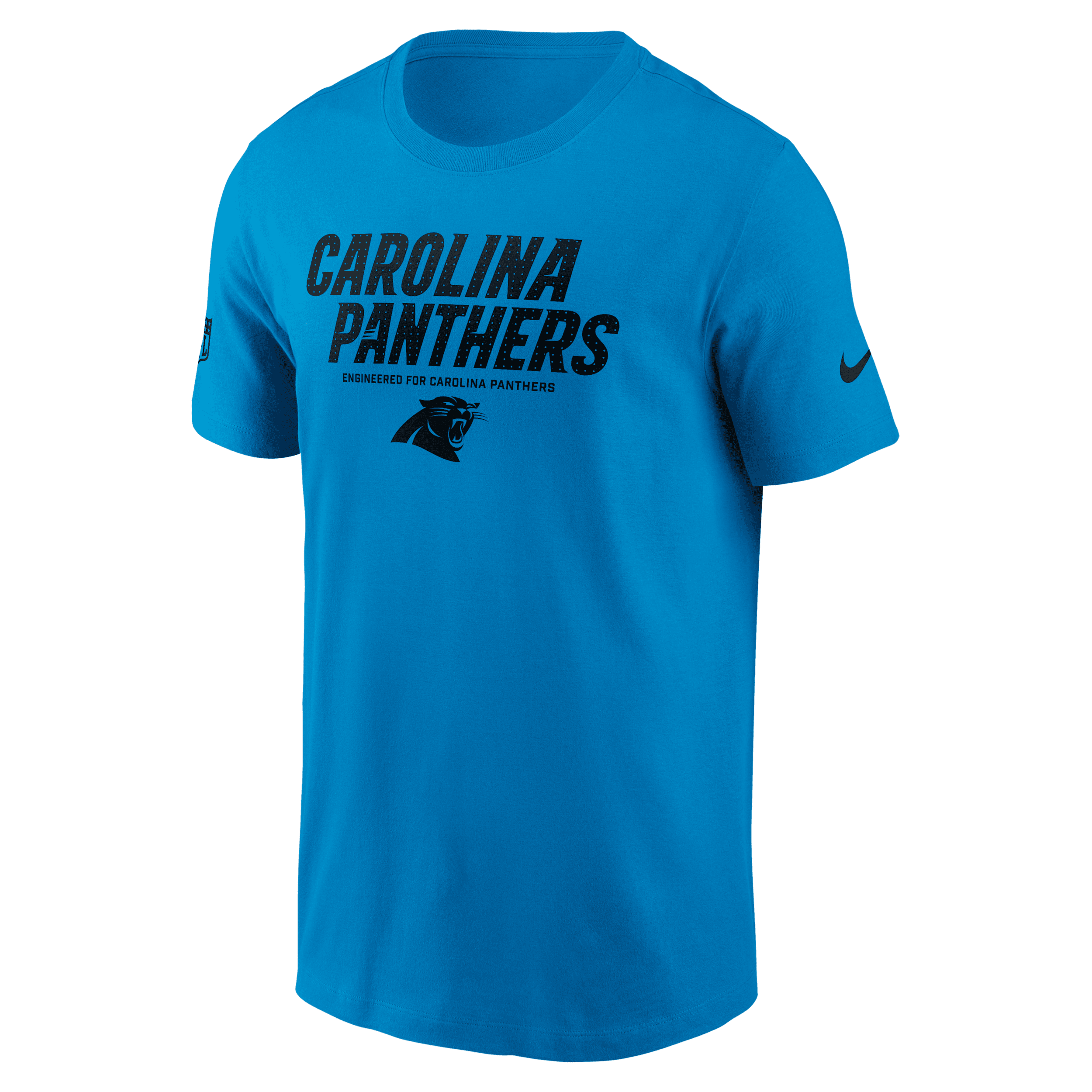 Nike Carolina Panthers Sideline Team Issue Men's Dri-fit Nfl T-shirt In Blue