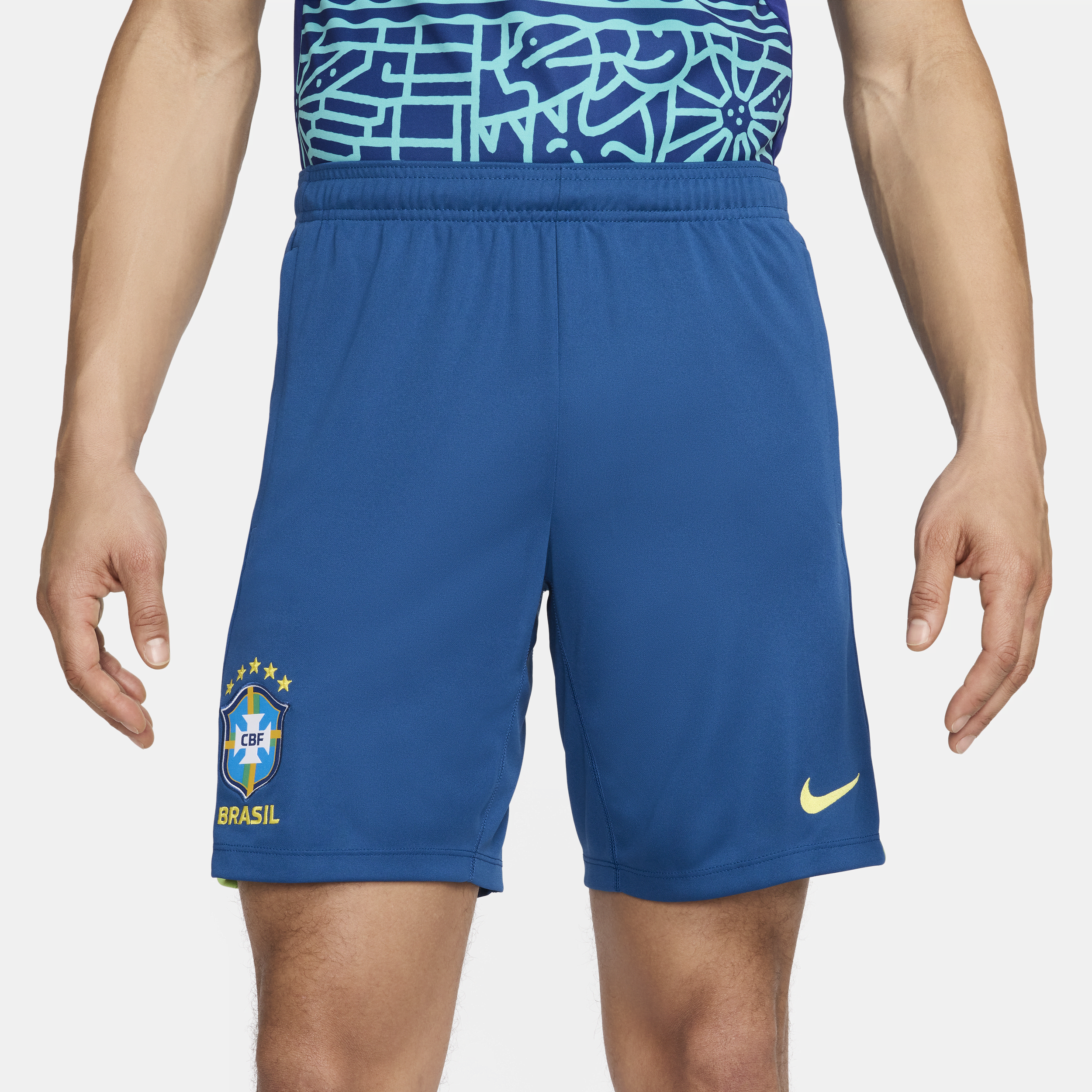 Shop Nike Brazil Academy Pro  Men's Dri-fit Soccer Knit Shorts In Blue