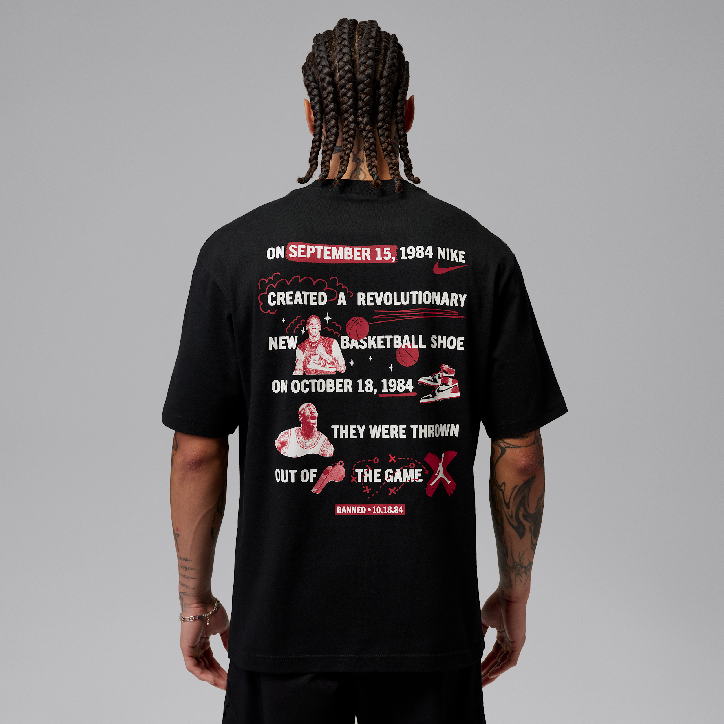 Men's Jordan Brooklyn T-Shirt in Black | IR2121-010