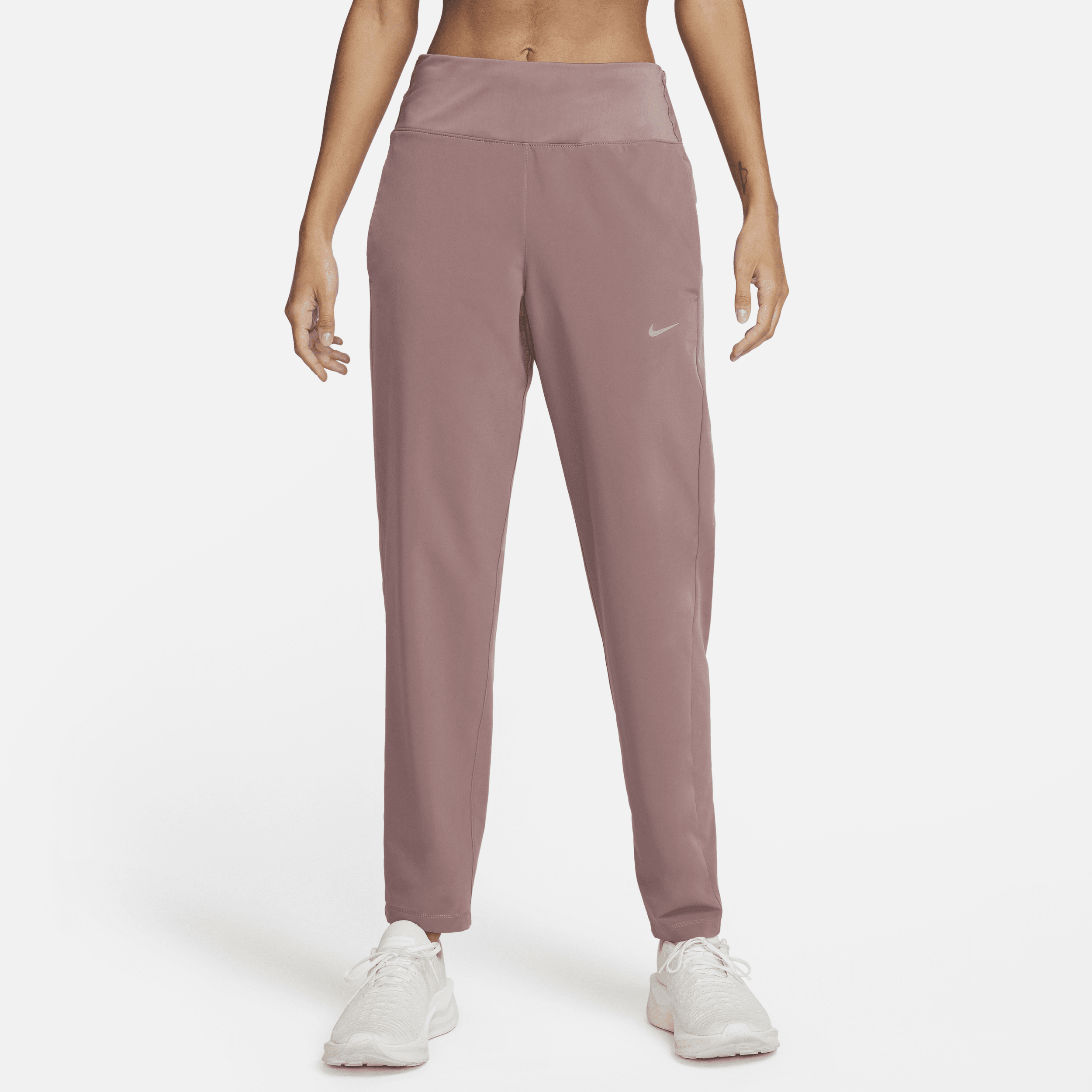 Shop Nike Women's Dri-fit Swift Mid-rise Running Pants In Purple