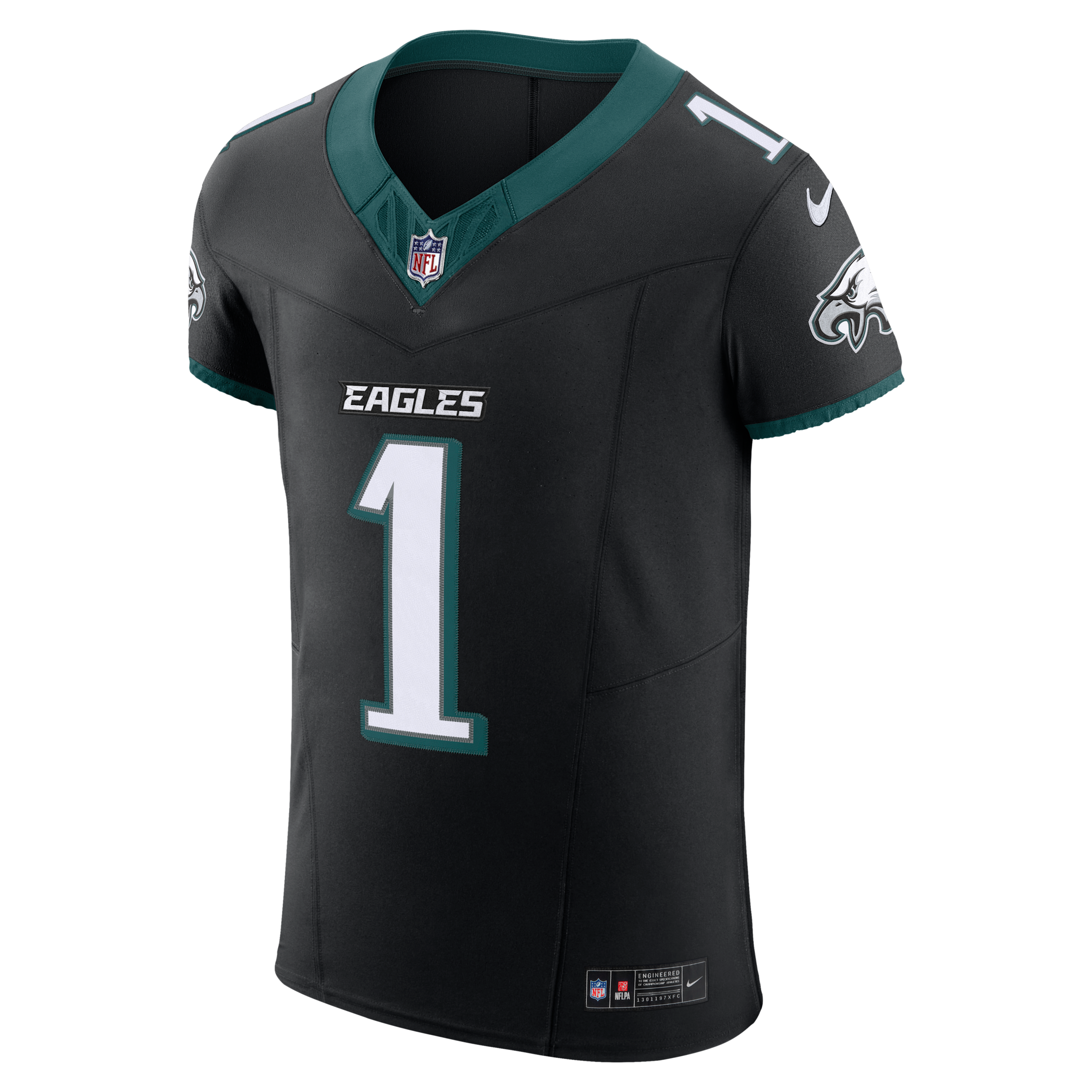 Jalen Hurts Philadelphia Eagles Nike Men's Dri-FIT NFL Elite Jersey in Black | 58NM0G5T86F-8Y1