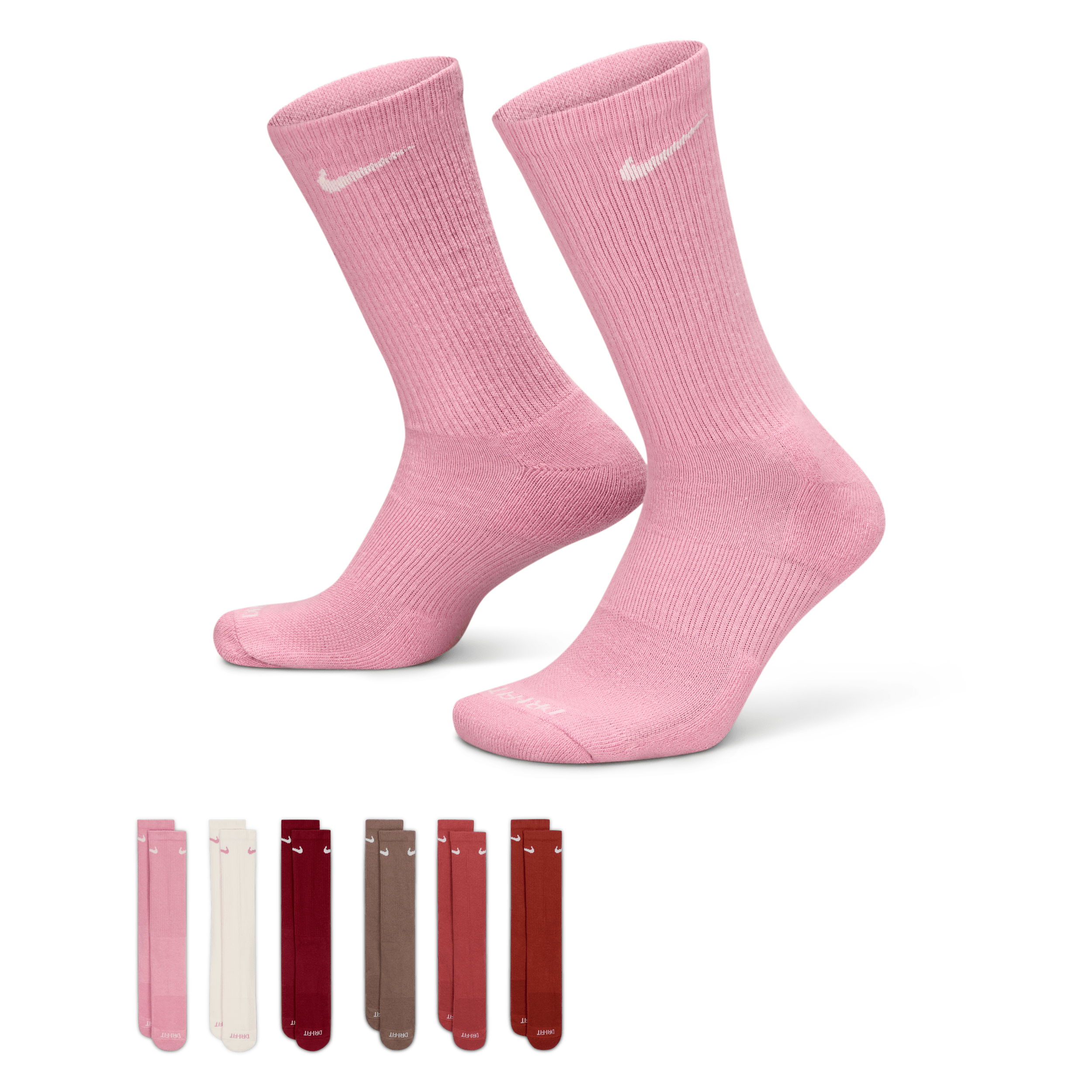 Nike Men's Everyday Plus Cushioned Training Crew Socks (6 Pairs) In Multicolor