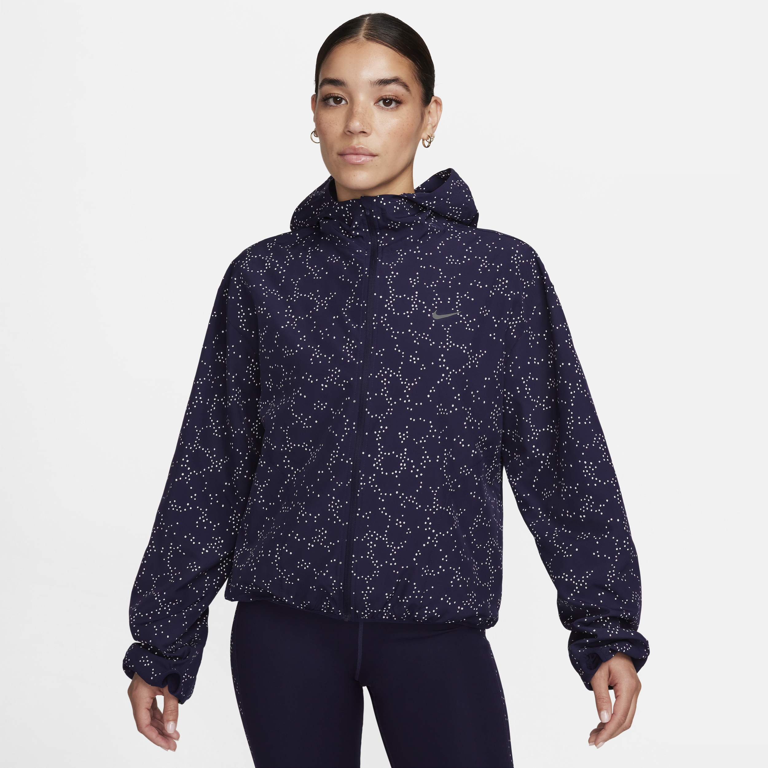 Shop Nike Women's Dri-fit Running Jacket In Purple