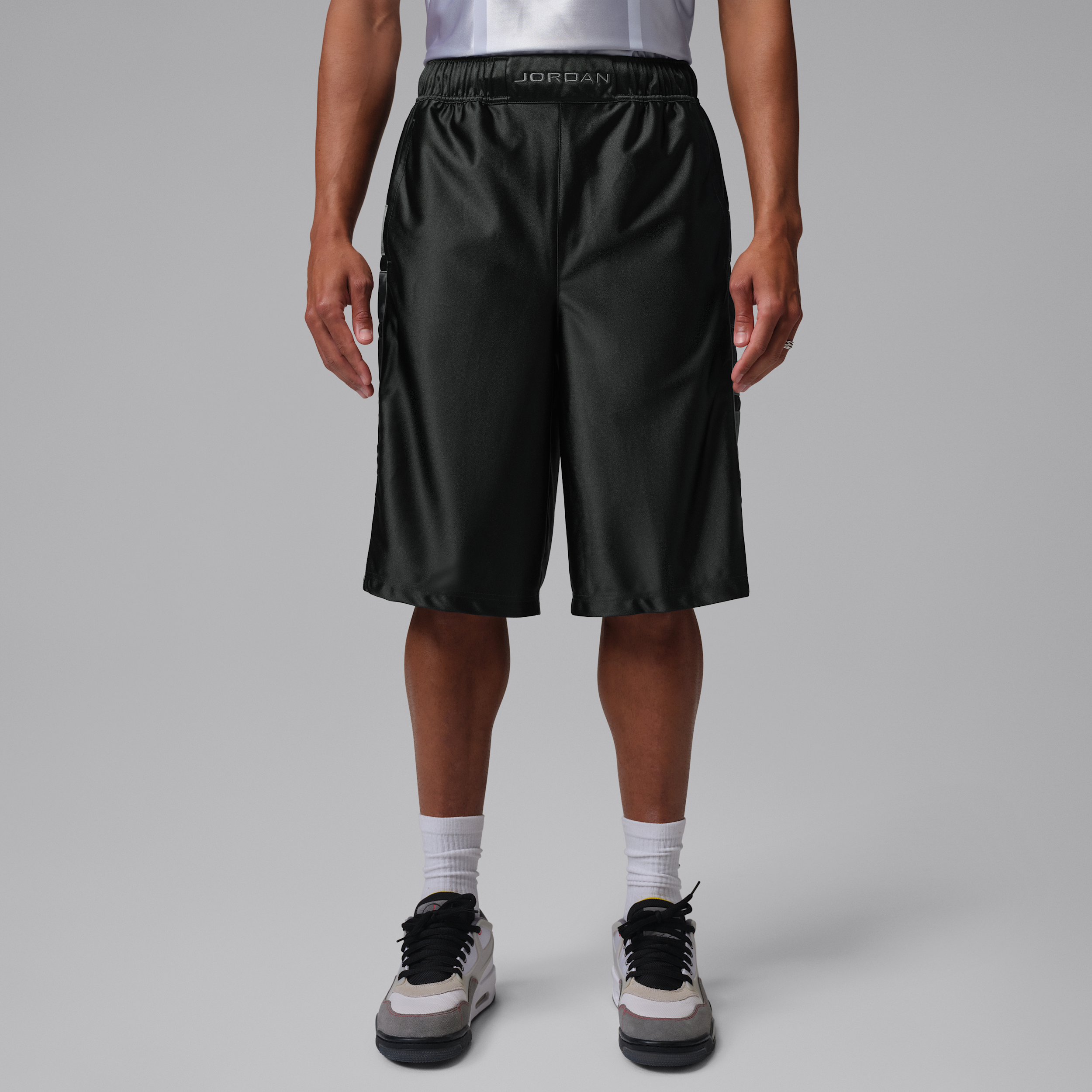 Nike Men's Paris Saint-Germain Cat Scratch Shorts in Grey | IF3805-018