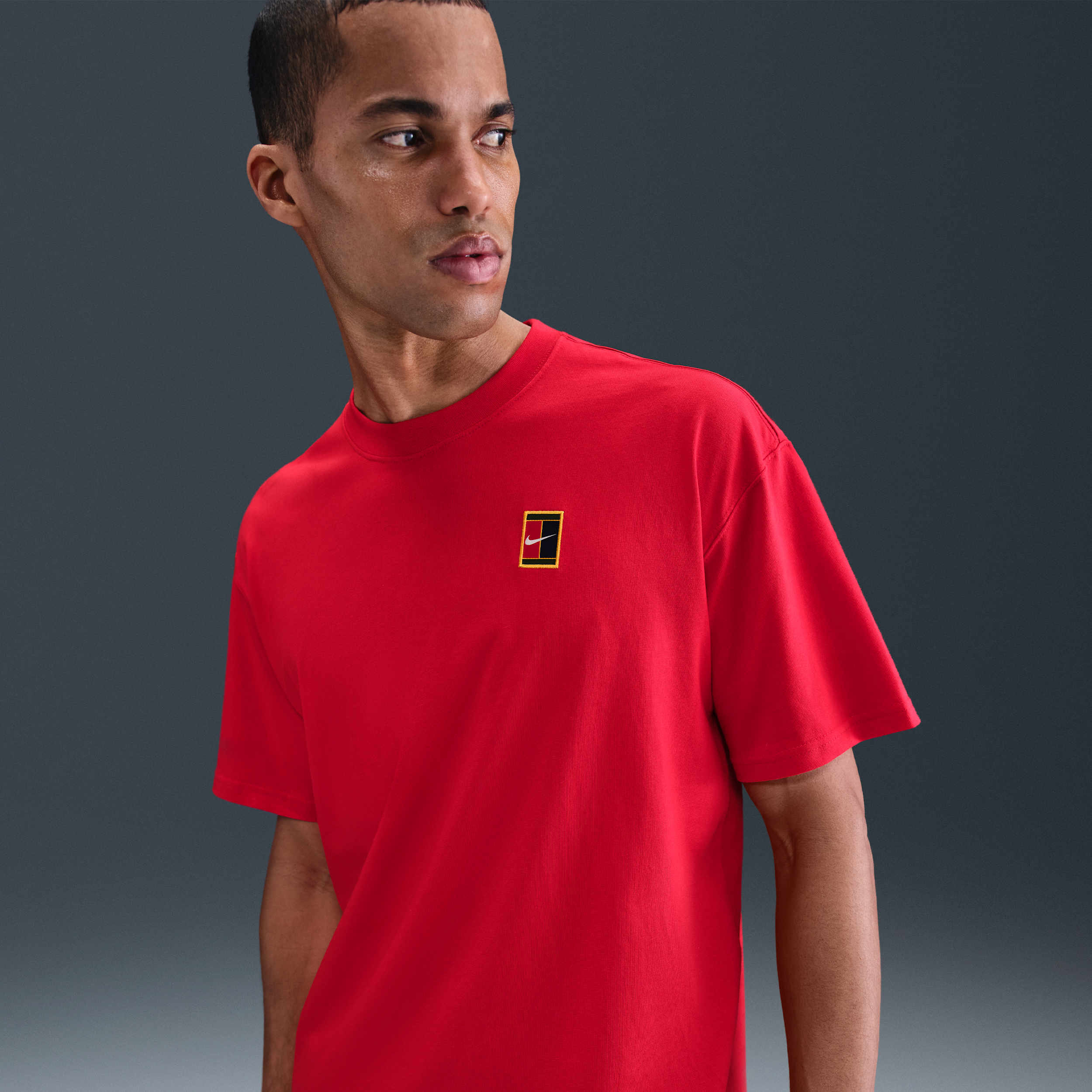 Nike Men's Court Max90 Tennis T-shirt In Red