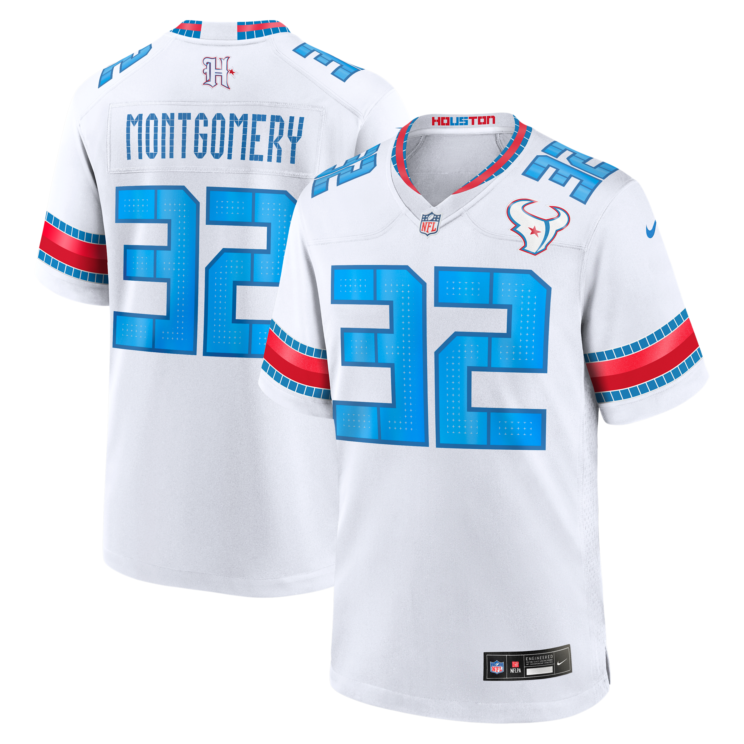 Nike David Montgomery Houston Texans Rivalries Collection  Men's Nfl Game Jersey In Multi