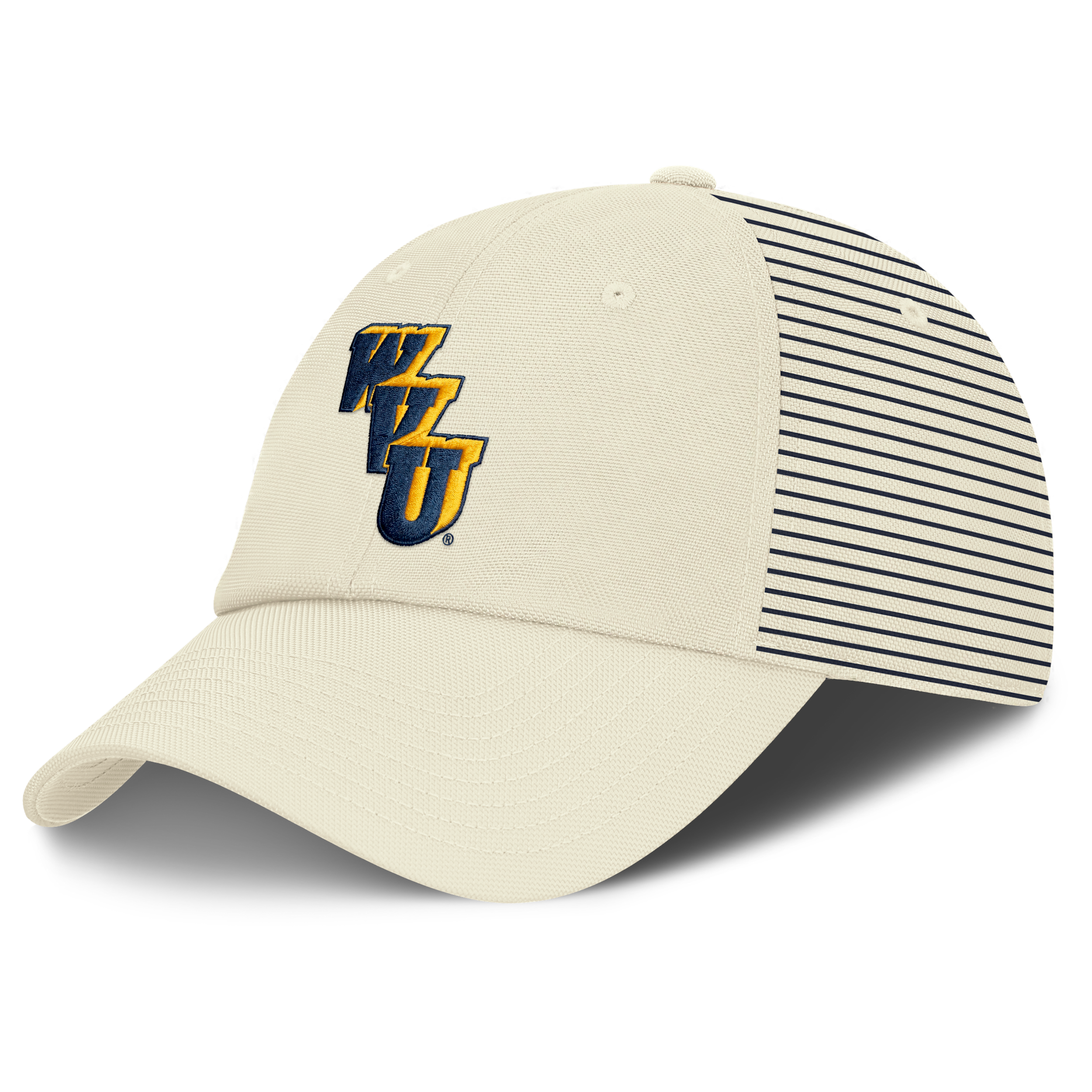 West Virginia Denim Club Nike Men's College Adjustable Hat in White | NC2H11KWVV-0Y0
