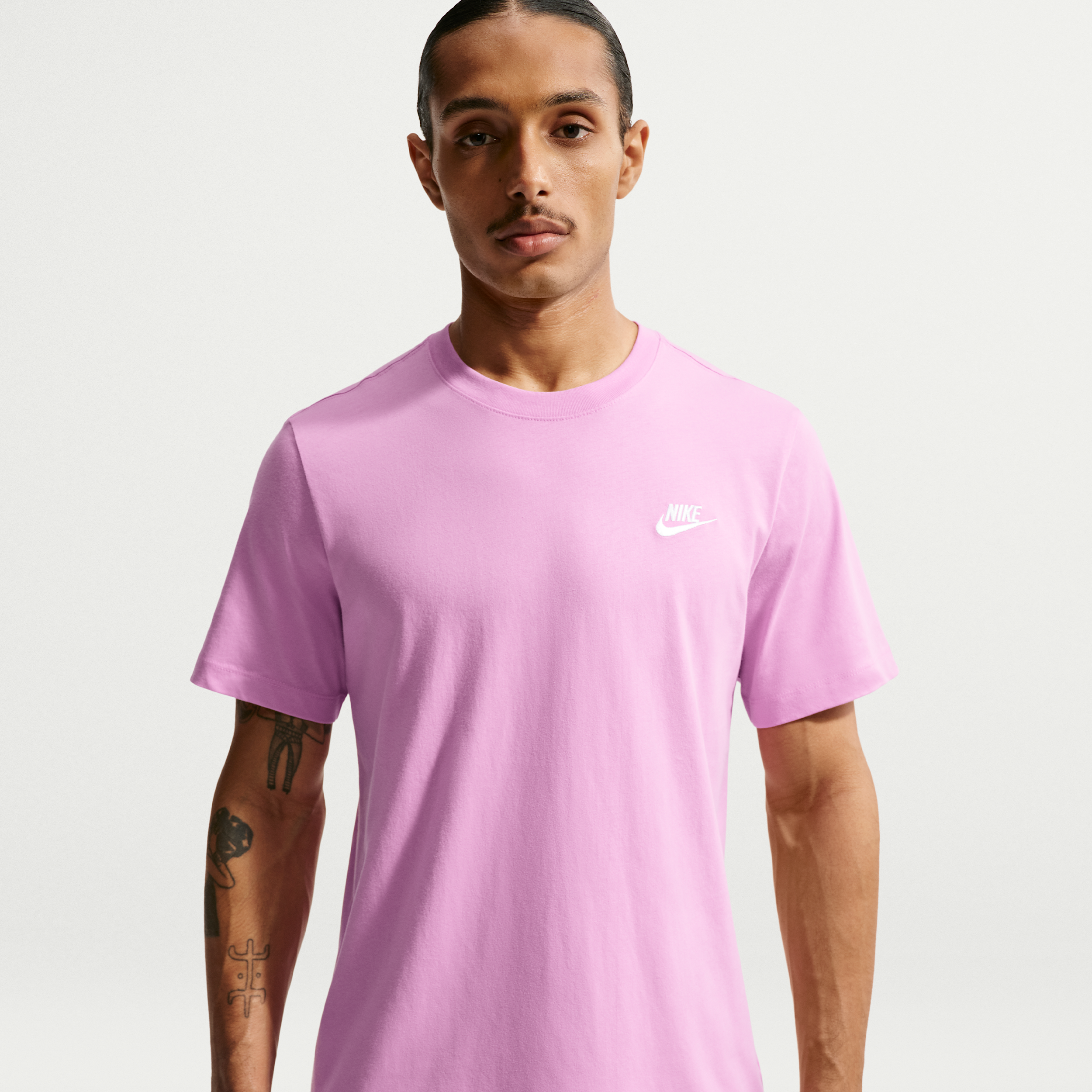 Men's Nike Sportswear Club T-Shirt in Purple | AR4997-505