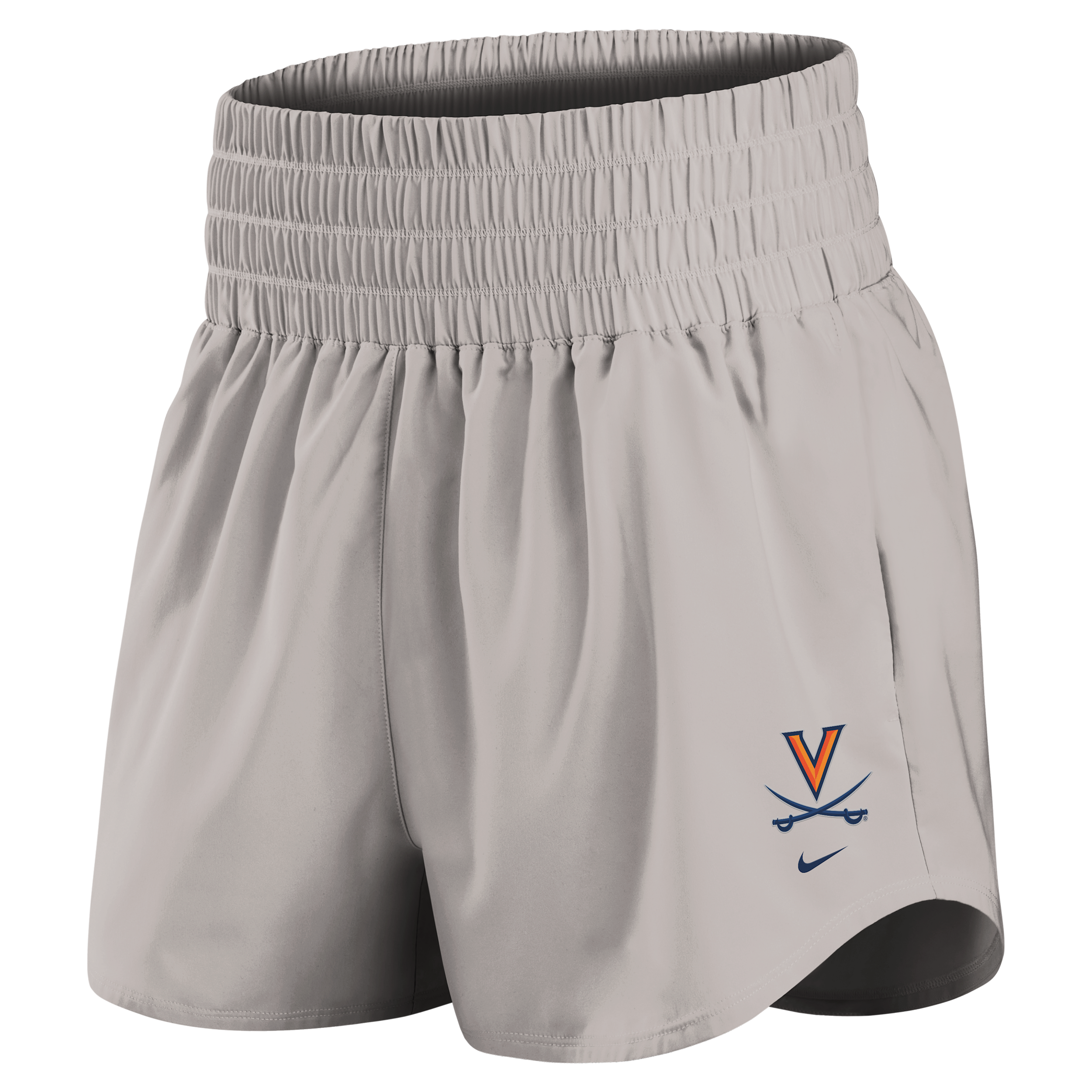 Virginia Primary Logo One Nike Women's Dri-FIT College Shorts in Grey | IM0122-014