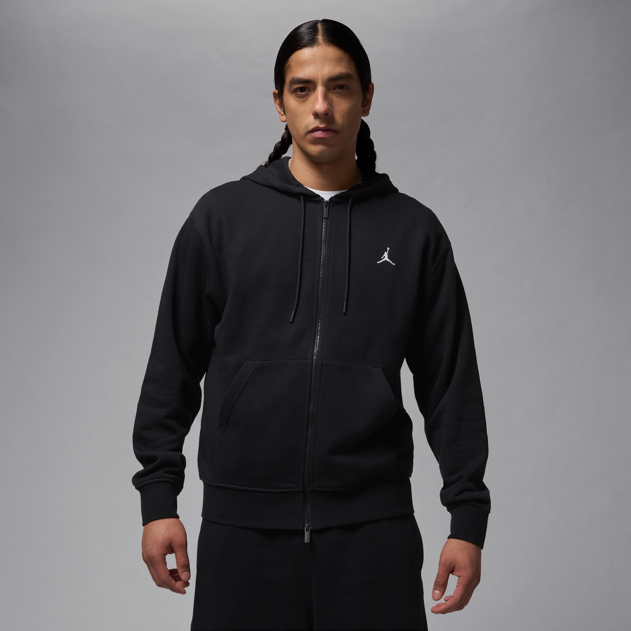 Jordan Mens Brooklyn Fleece Full-zip In Black