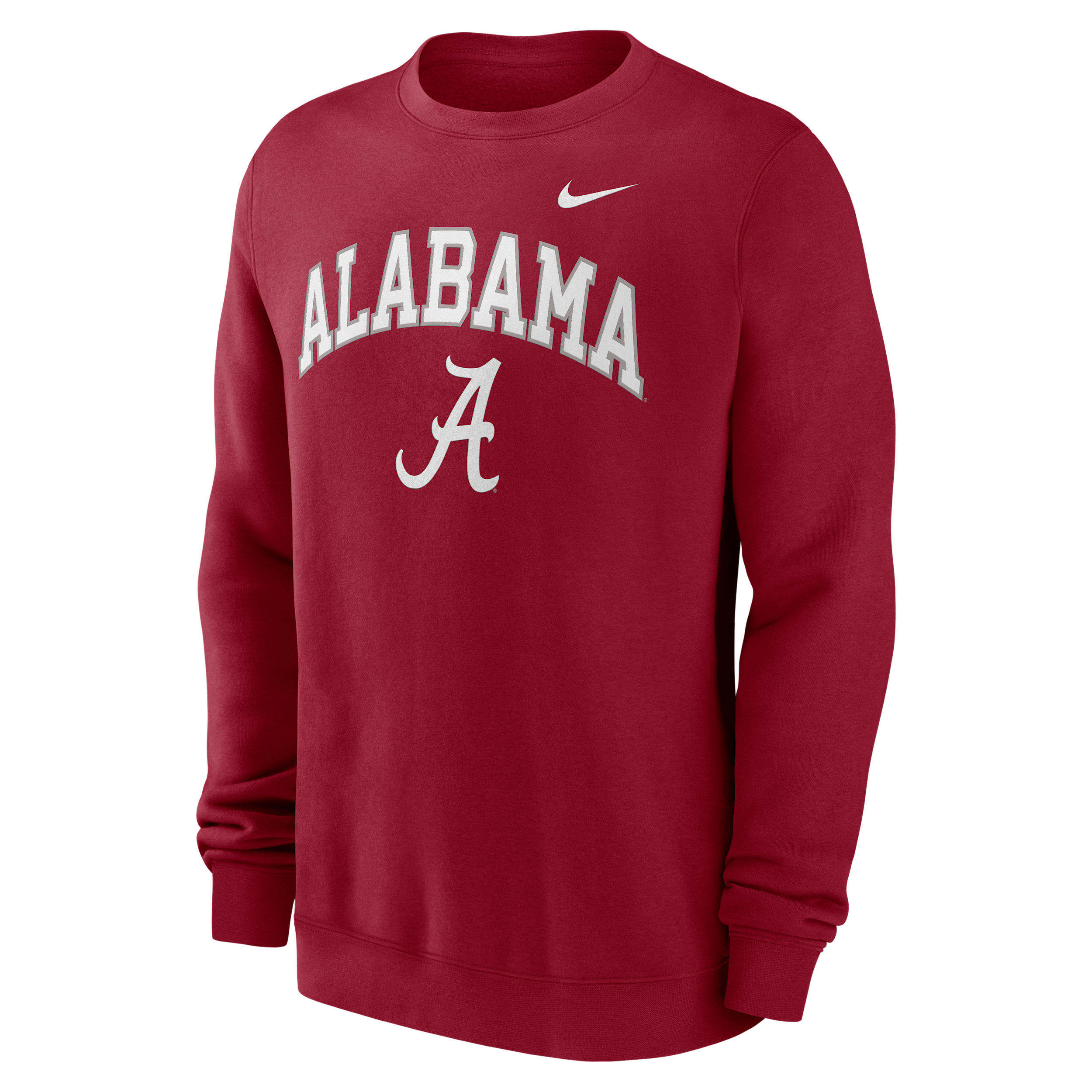Nike Crimson Alabama Crimson Tide Primetime Primary Stack Pullover Sweatshirt In Red