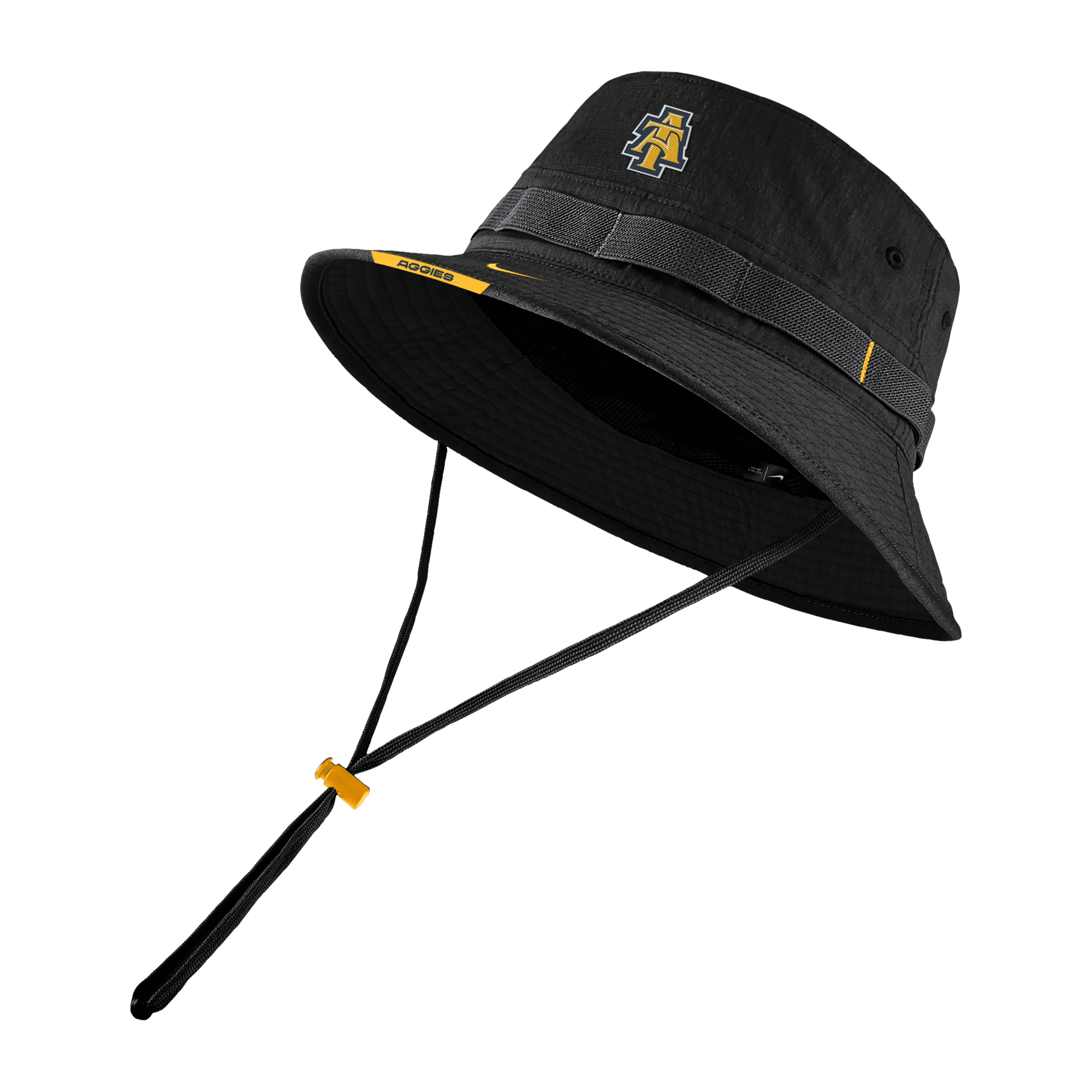 Nike North Carolina A&t  Unisex College Boonie Bucket Hat In Black