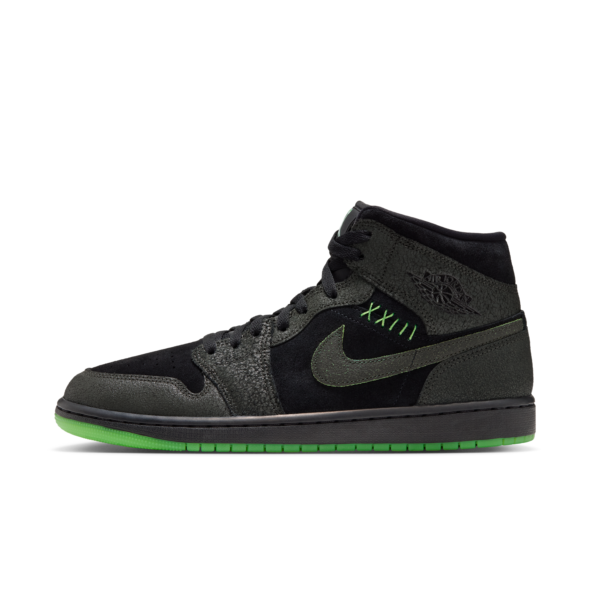 Men's Air Jordan 1 Mid SE Shoes in Black | IQ5492-001