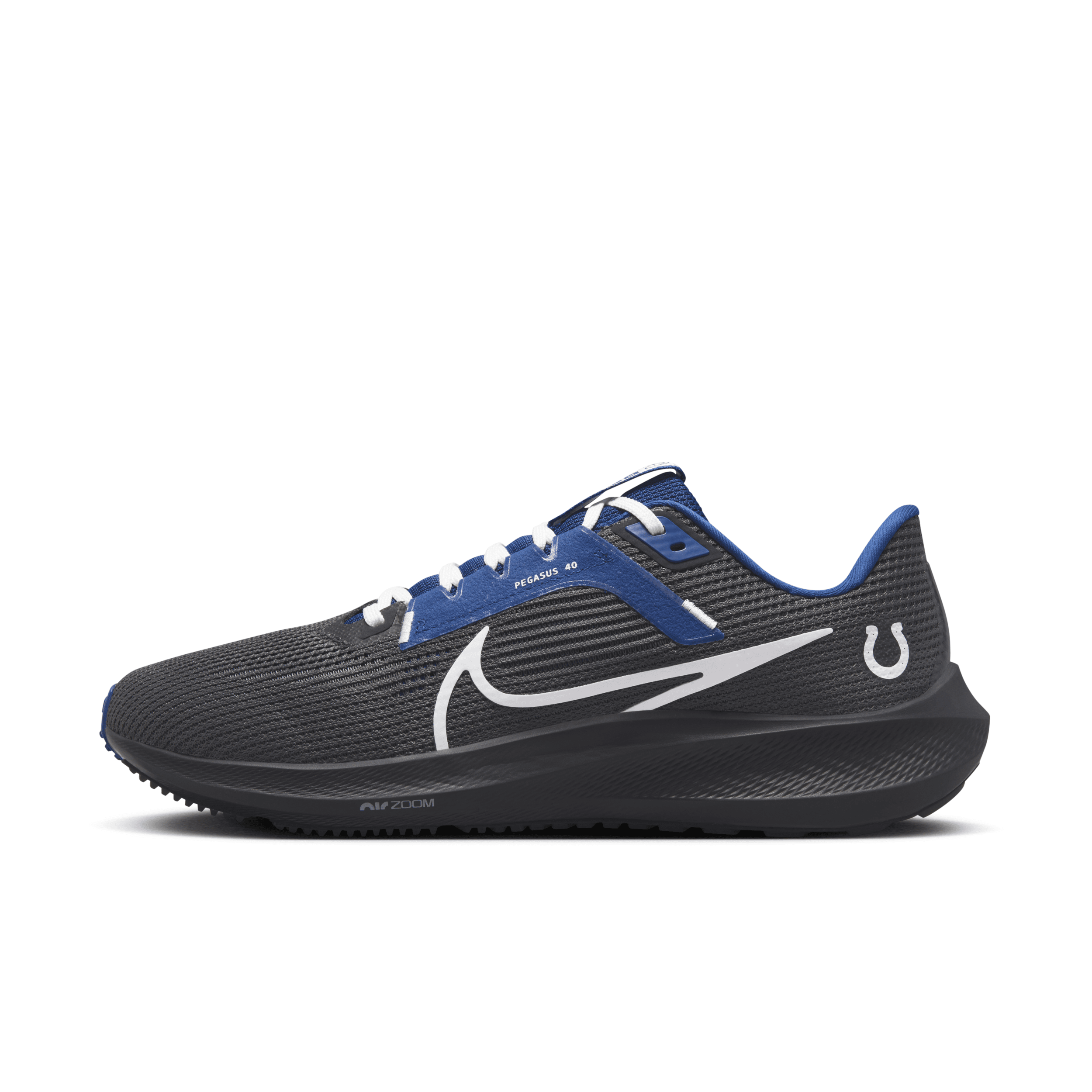 Nike Men's Pegasus 40 (nfl Indianapolis Colts) Road Running Shoes In Grey