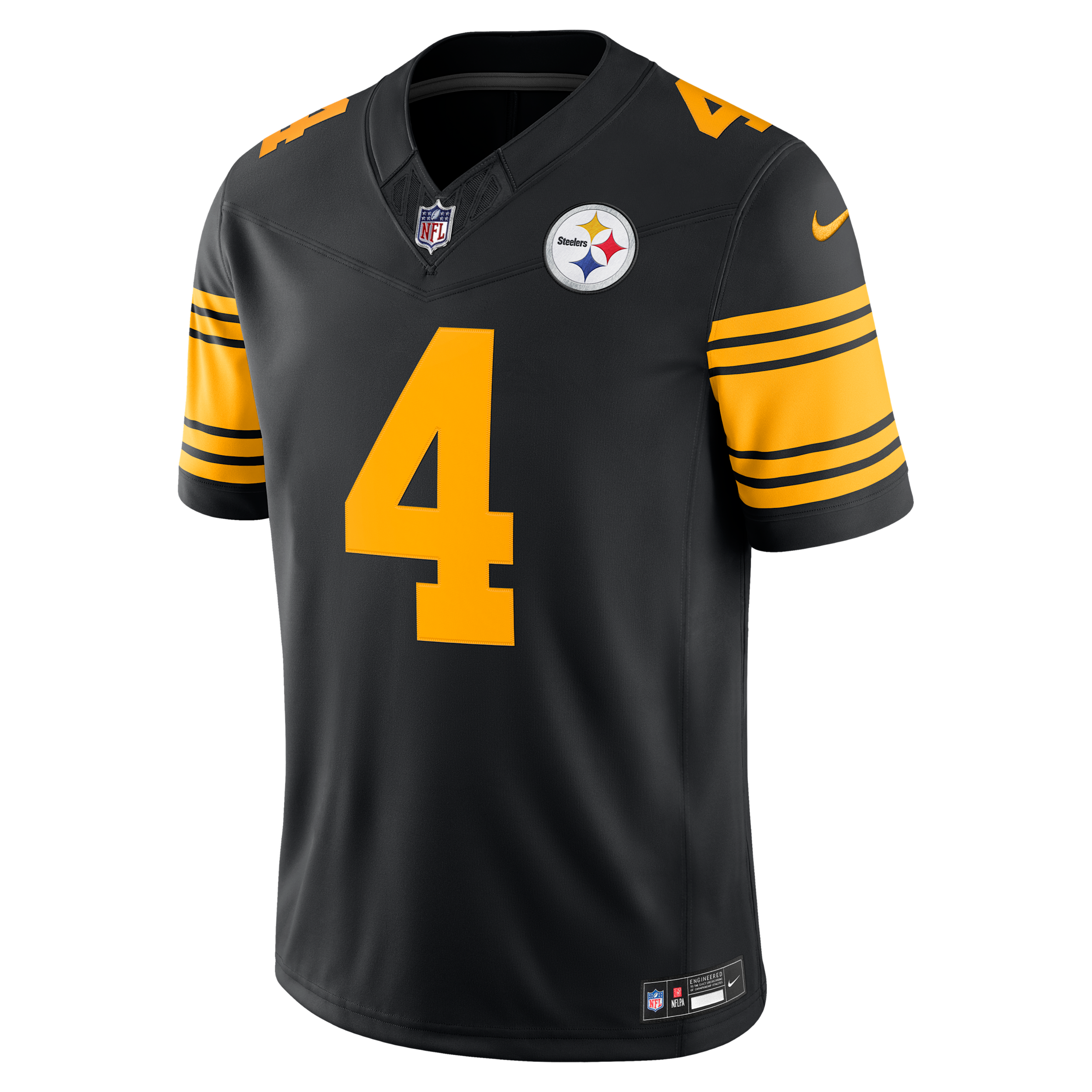 Nike Men's Dk Metcalf Black Pittsburgh Steelers Alternate Vapor F.u.s.e. Stitched Limited Jersey - Black