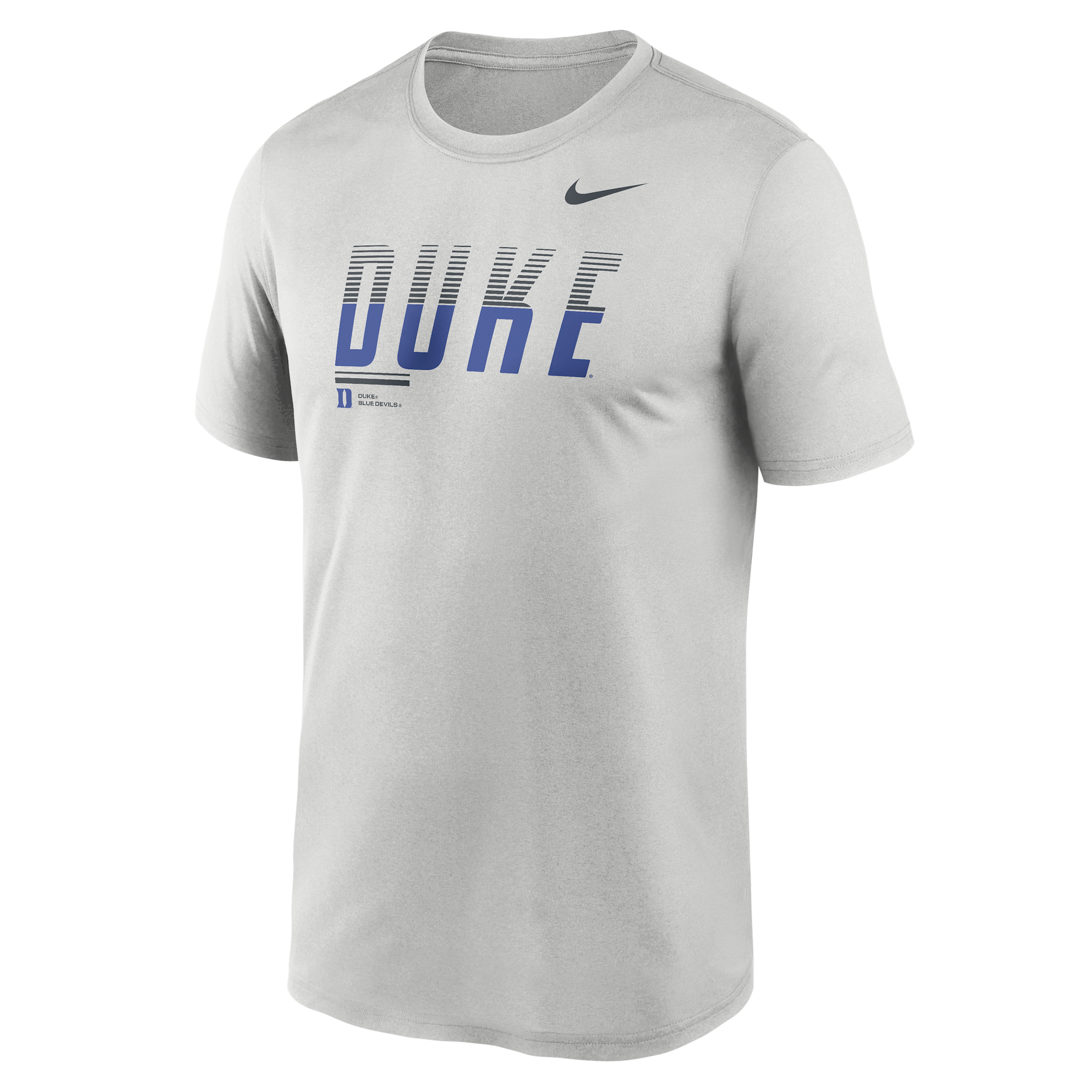 Nike Men's Duke Blue Devils Photon Dust Dri-Fit Legend Gradient T-Shirt, XL, White
