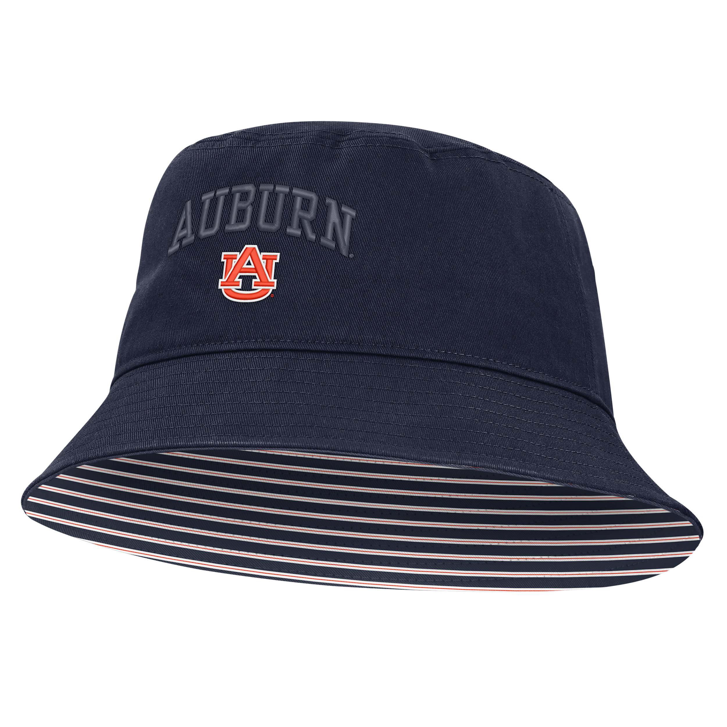 Nike Adult Auburn Tigers College Navy Apex Primetime Bucket Cap, Men's, Large, Blue