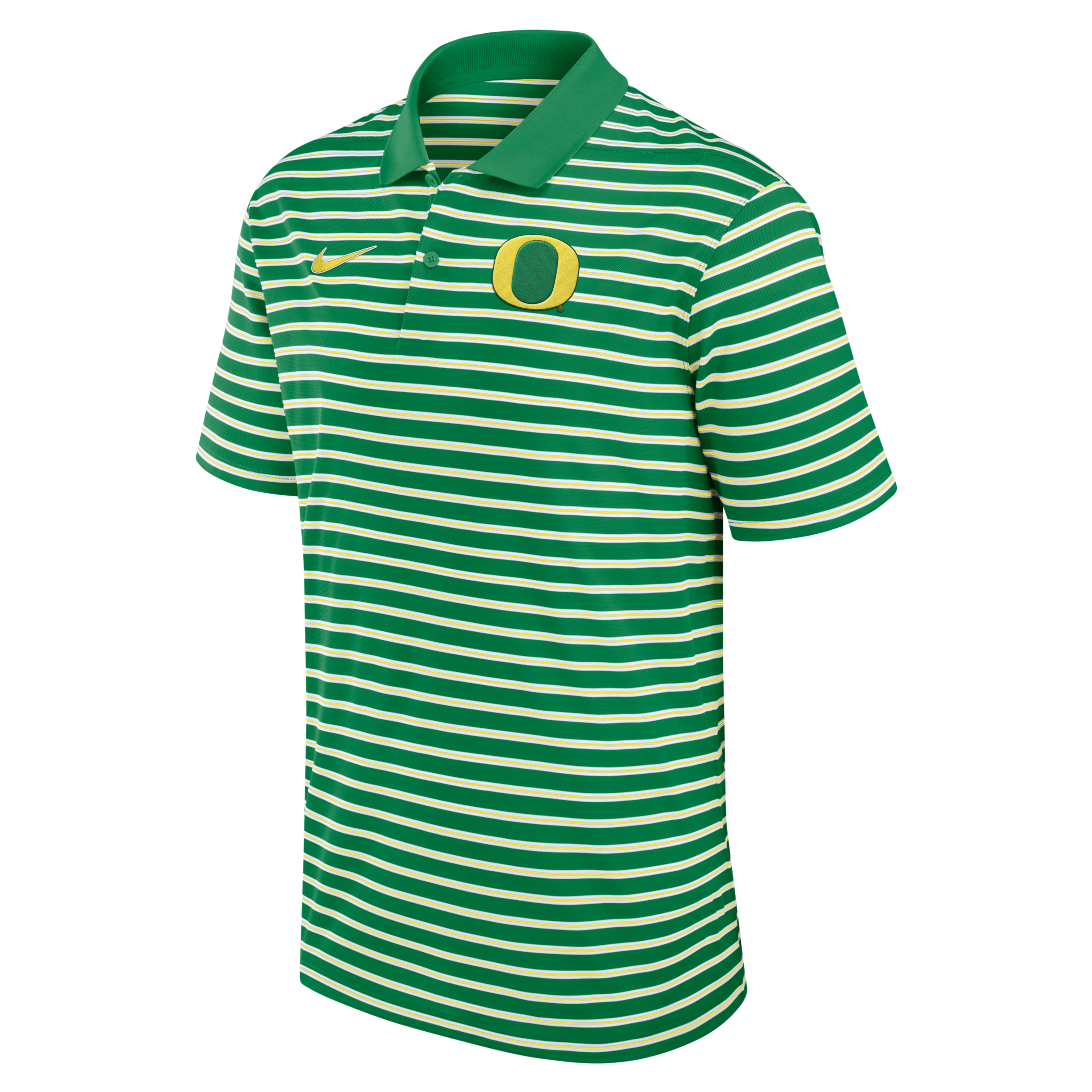 Oregon Ducks Primetime Victory Striped Nike Men's Dri-FIT College Polo in Green | 02LX0BC5UON-QX7