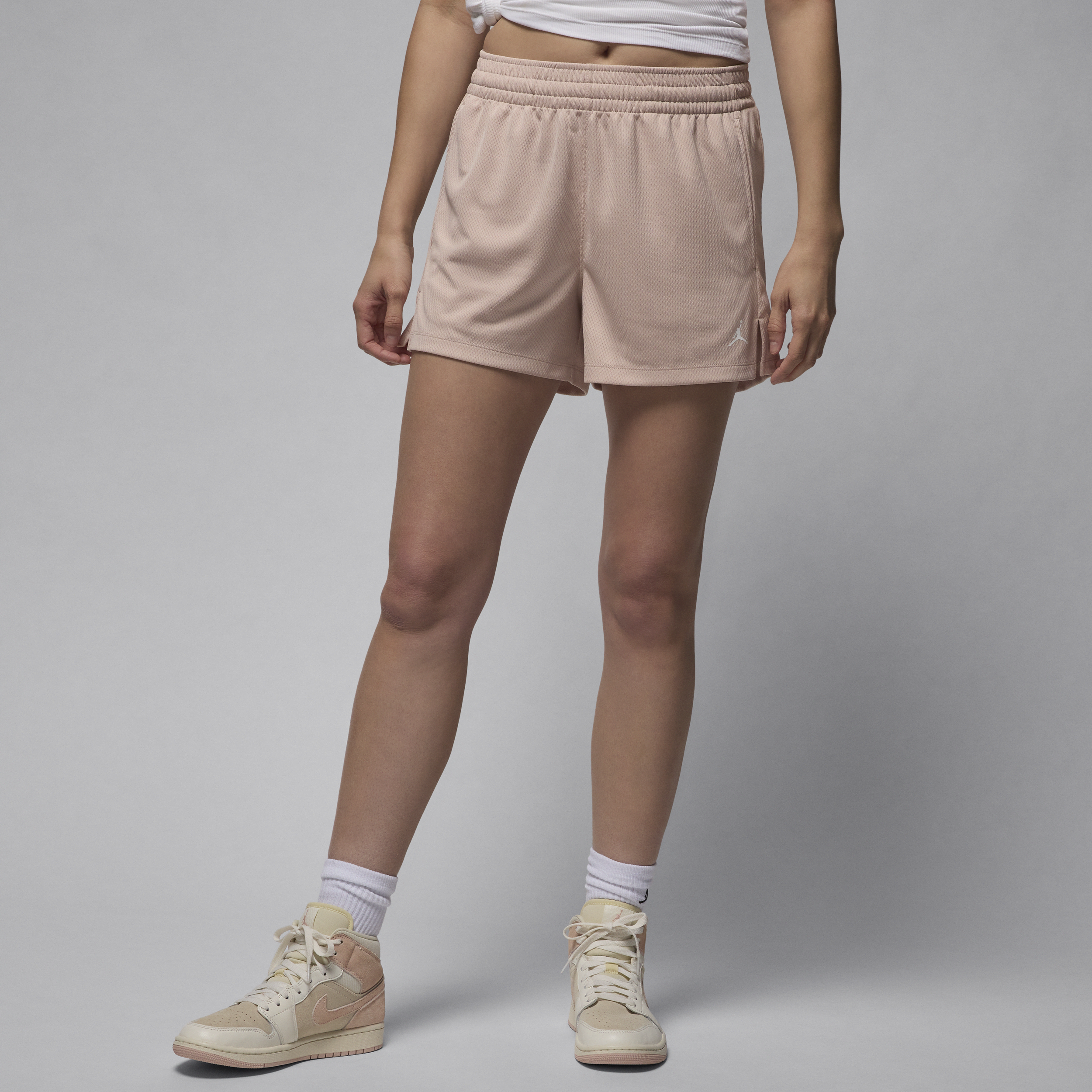 Shop Jordan Women's  Sport Mesh Shorts In Brown