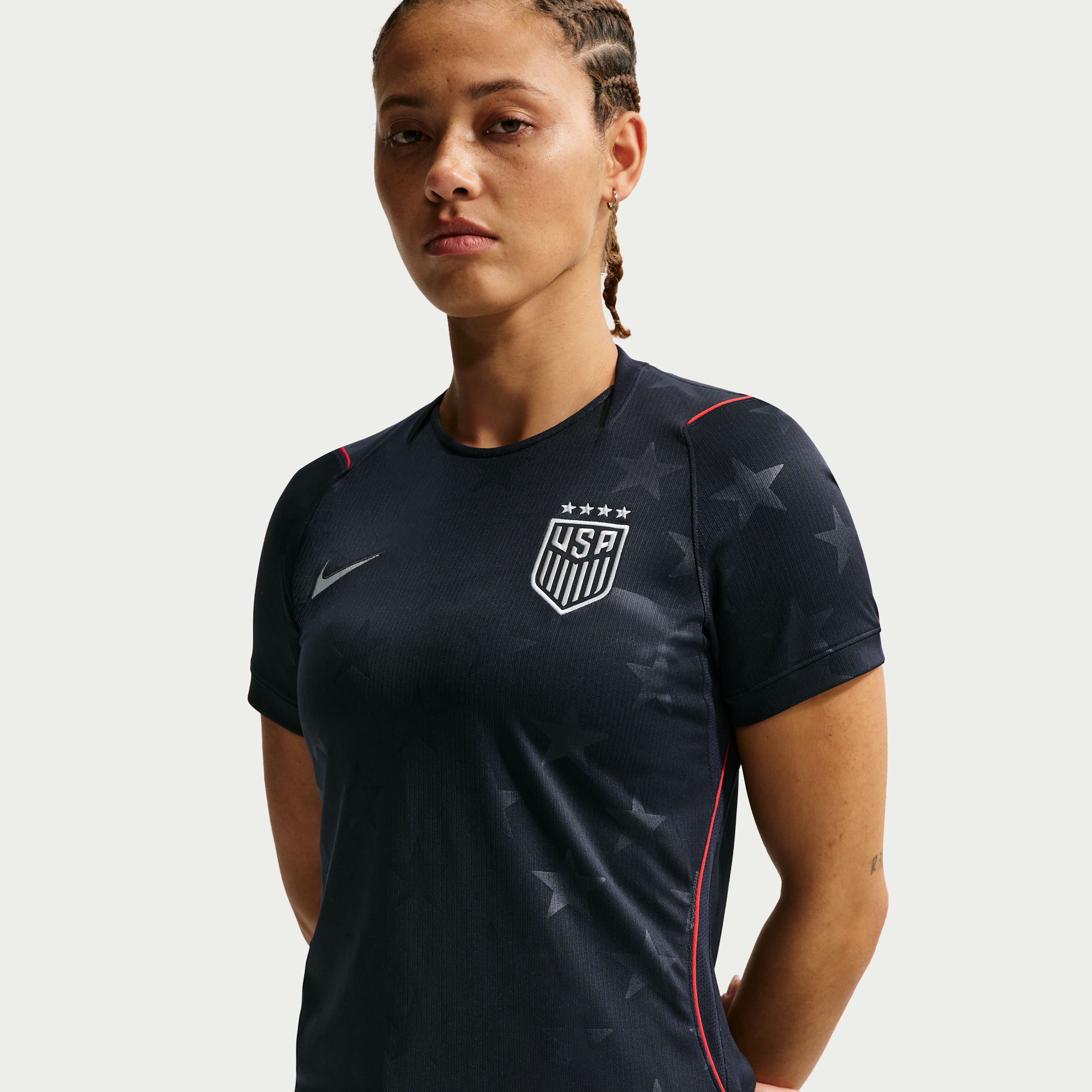 USWNT 2026 Stadium Away Nike Women's Dri-FIT Soccer Replica Jersey in Blue | IB4591-476